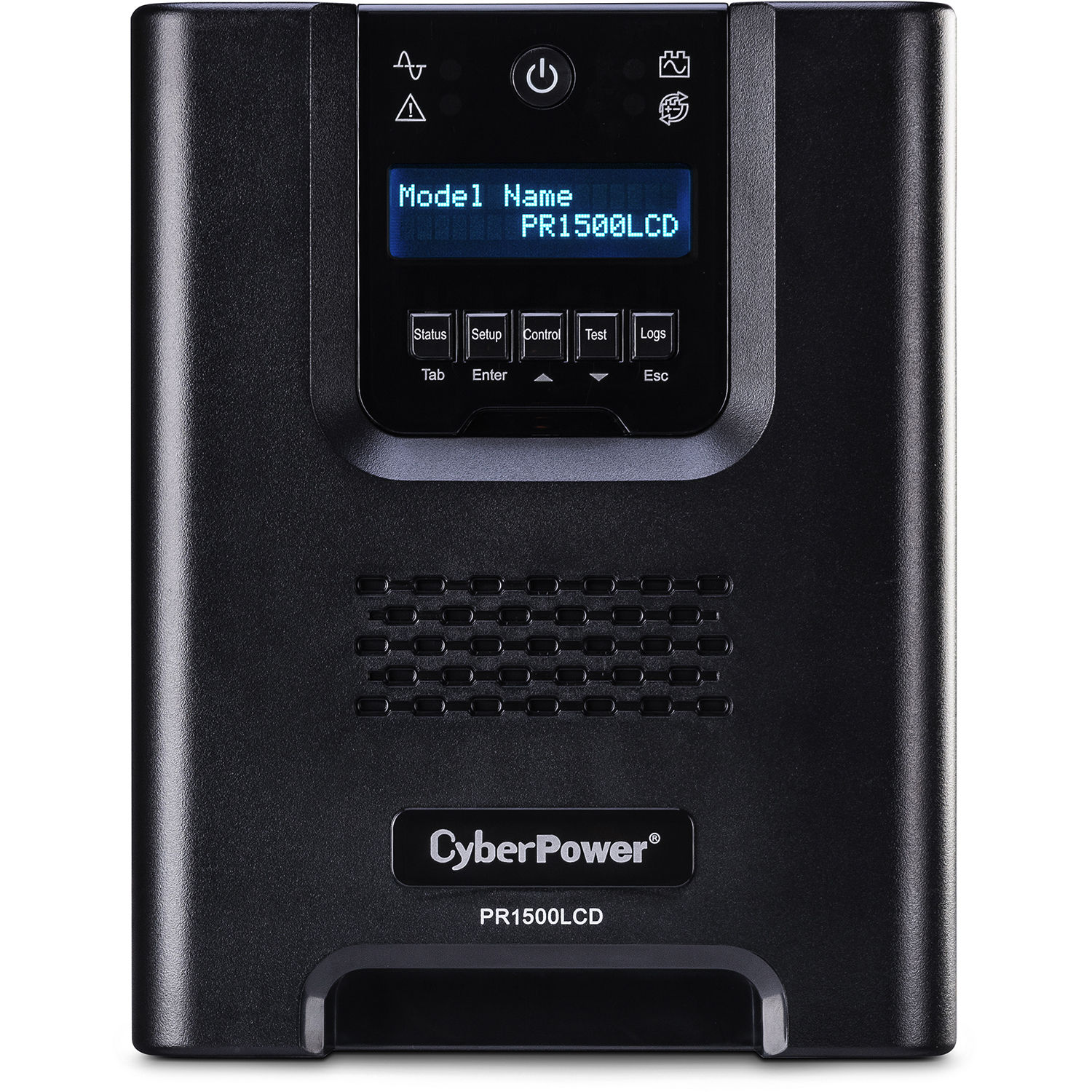 CyberPower PR1500LCD 1500 VA mini-tower UPS with LCD display and 8 outlets — view 2