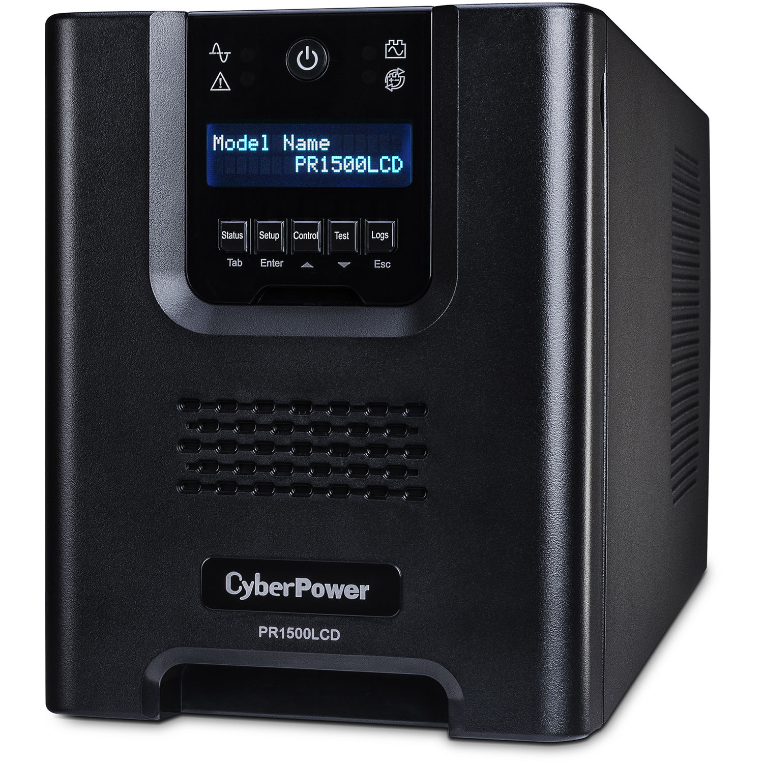 CyberPower PR1500LCD 1500 VA mini-tower UPS with LCD display and 8 outlets — view 3
