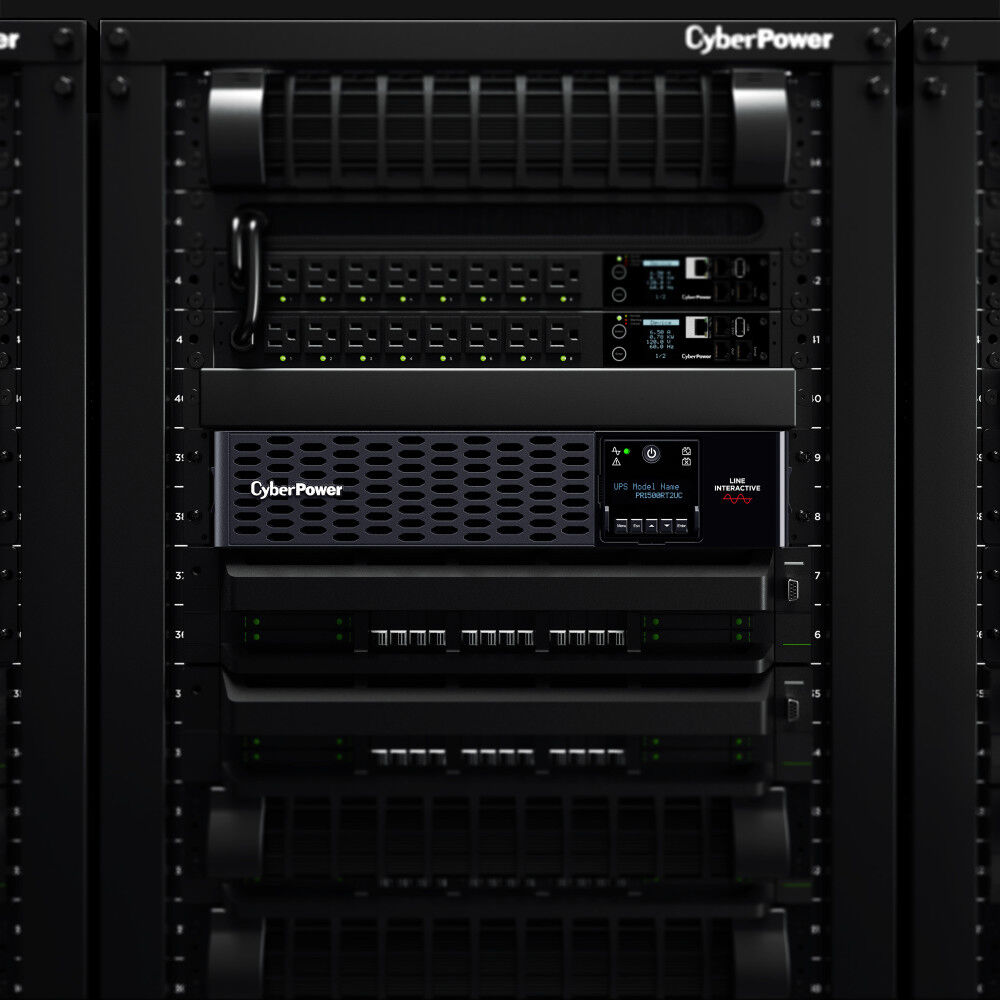 CyberPower PR1500RT2UC 2U rack-mount UPS with 8 NEMA 5-15R outlets and sine wave output — view 17