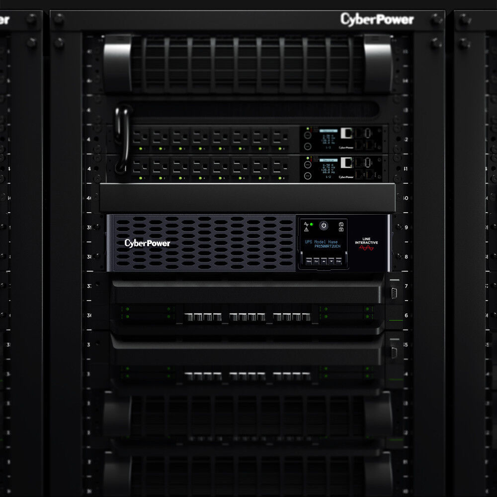 CyberPower PR1500RT2UCN 2U rack-mount UPS with 8 NEMA 5-15R outlets and sine wave output — view 9