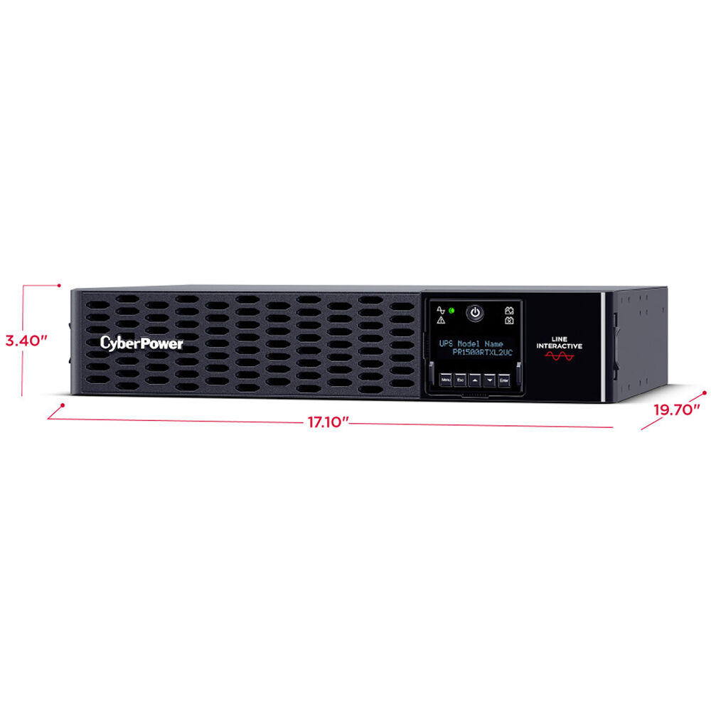 CyberPower 1500VA 1500W rack mount UPS with pure sine wave output and LCD — view 11