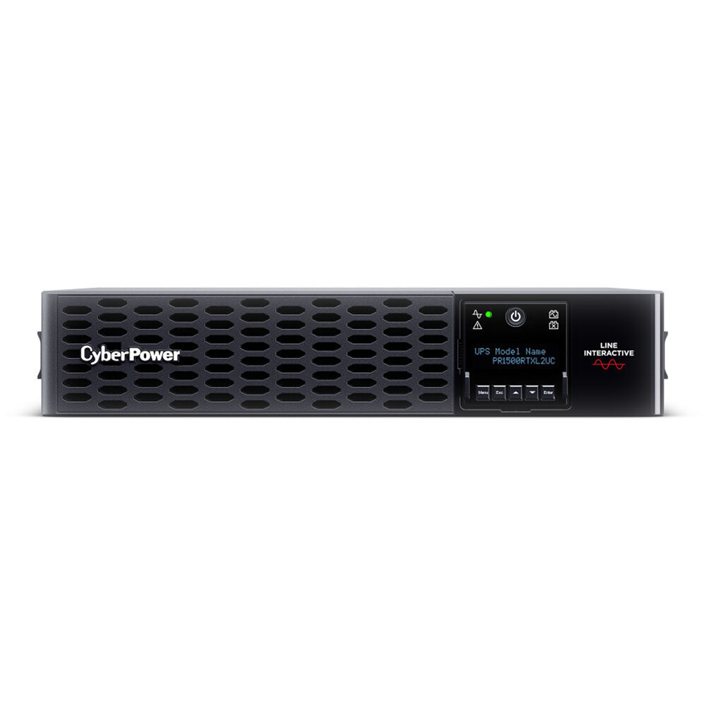 CyberPower 1500VA 1500W rack mount UPS with pure sine wave output and LCD — view 2
