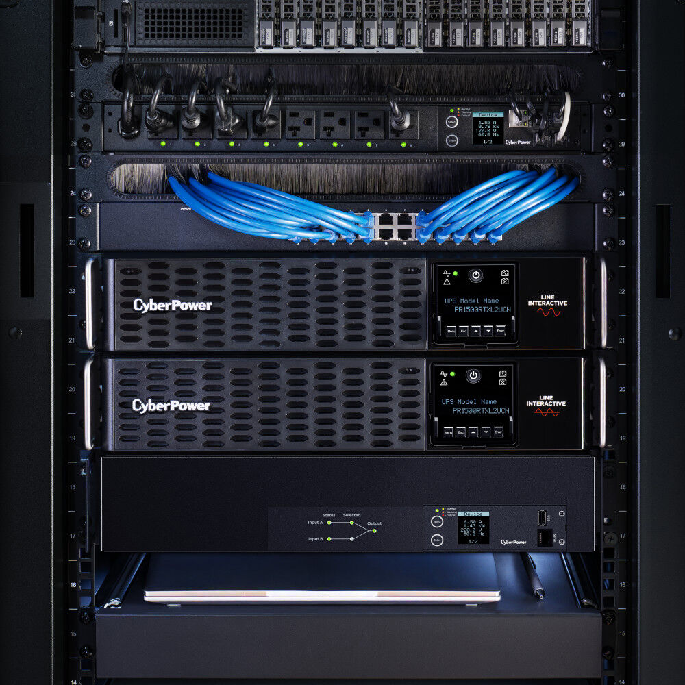 CyberPower 1500VA 1500W rack mount UPS with pure sine wave output and LCD — view 9