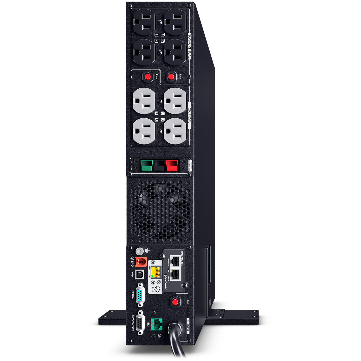 CyberPower PR1500RTXL2UCN 2U rack mount sine wave UPS with 8 NEMA 5-15R outlets — view 9