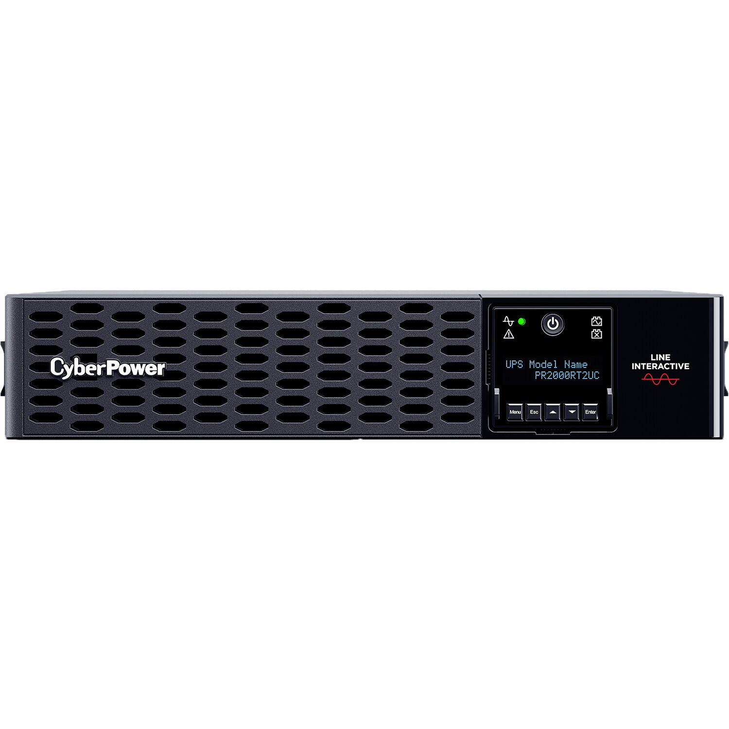 CyberPower PR2000RT2UC 2,000 VA 2,000 W rack/tower sine wave UPS — view 2