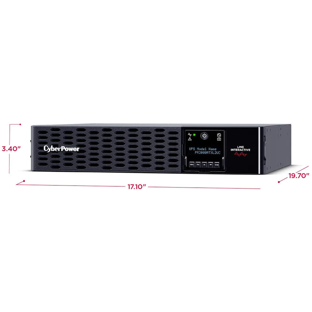 CyberPower PR2000RTXL2UC 2U rack-mount UPS with 8 NEMA 5-20R outlets — view 9
