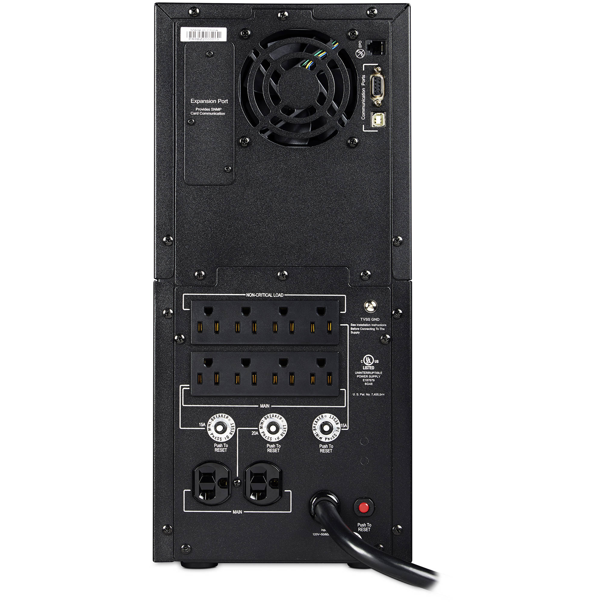 CyberPower PR2200LCD 2,200 VA tower UPS with LCD, AVR, and 10 outlets — view 4