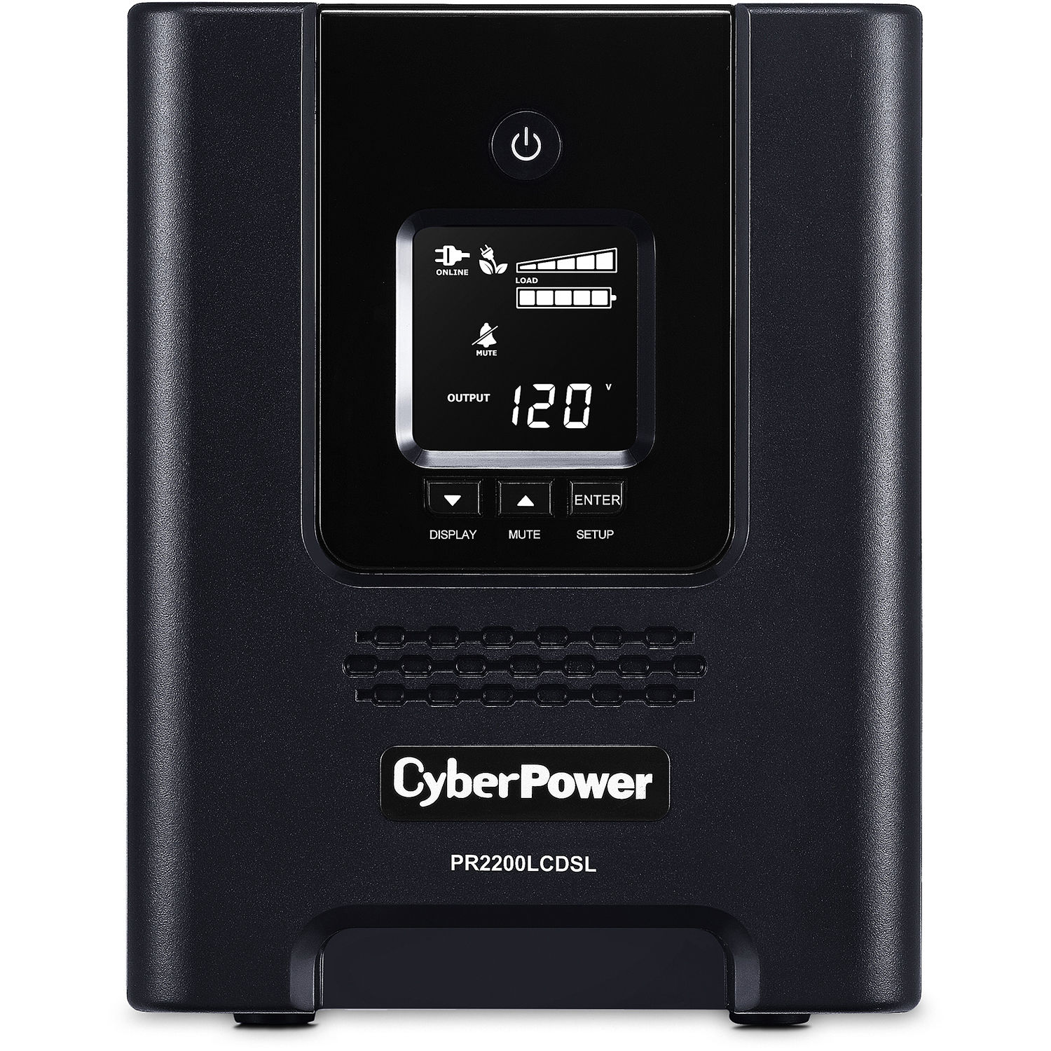 CyberPower PR2200LCDSL 2,070 VA tower UPS with LCD display and pure sinewave output — view 2