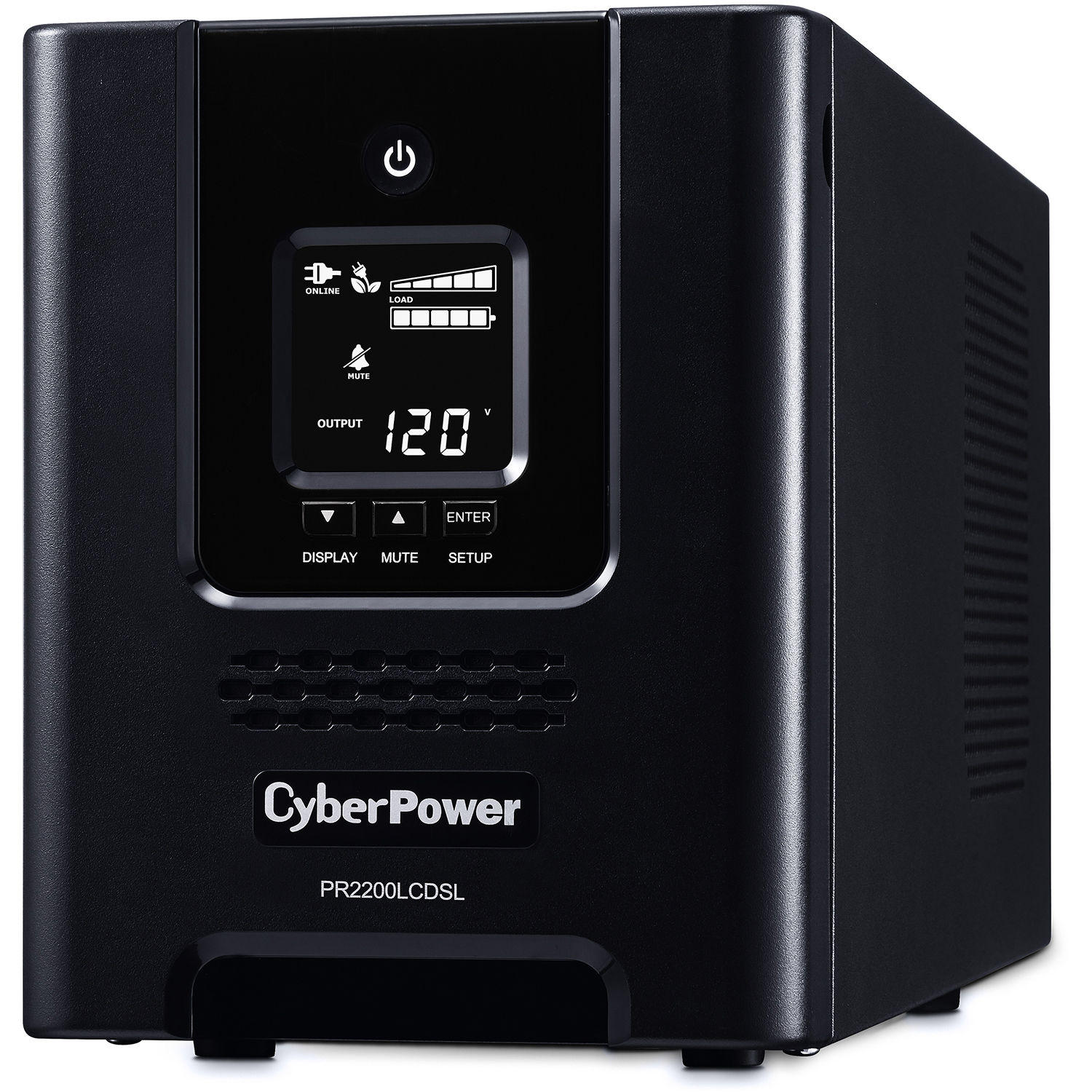 CyberPower PR2200LCDSL 2,070 VA tower UPS with LCD display and pure sinewave output — view 3