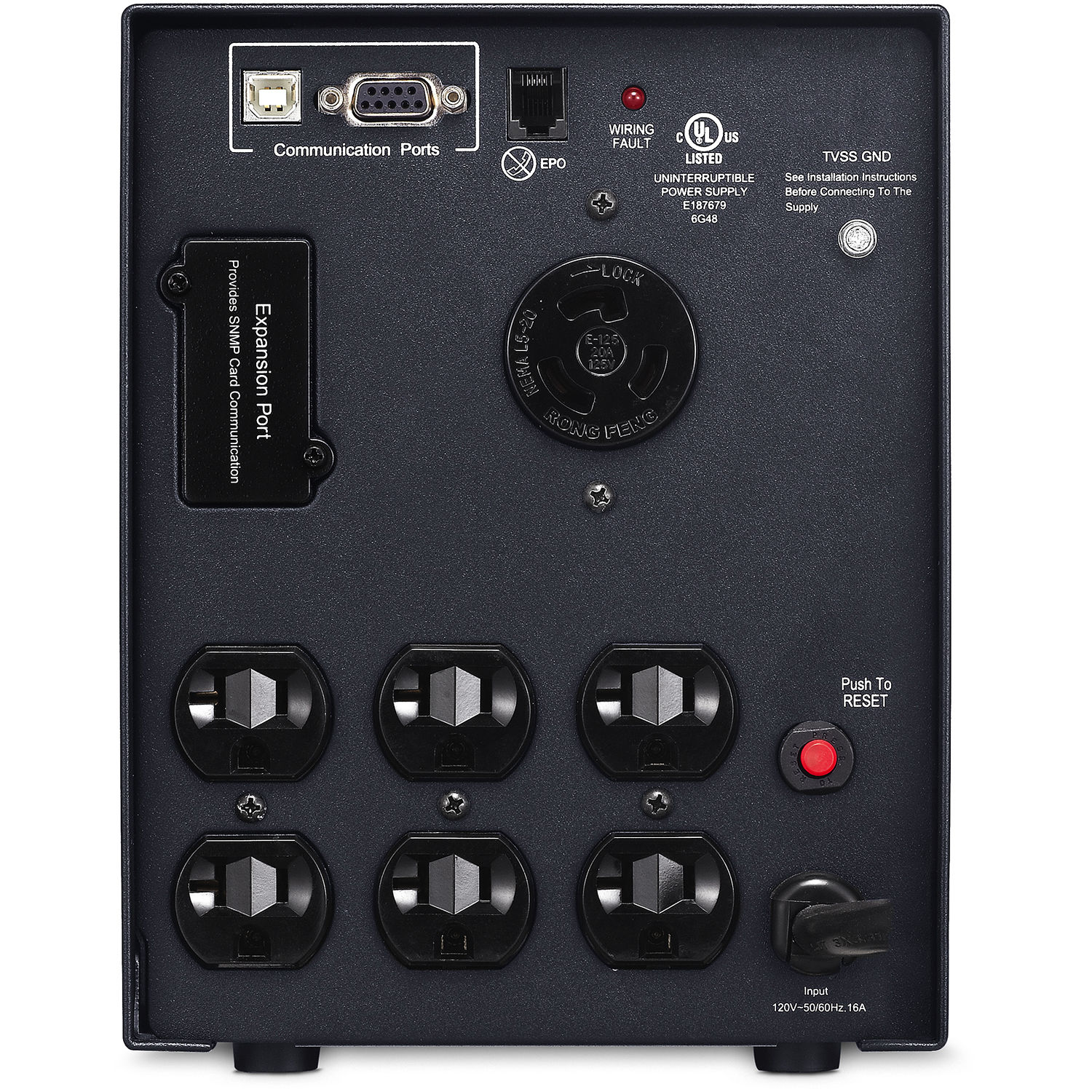 CyberPower PR2200LCDSL 2,070 VA tower UPS with LCD display and pure sinewave output — view 4