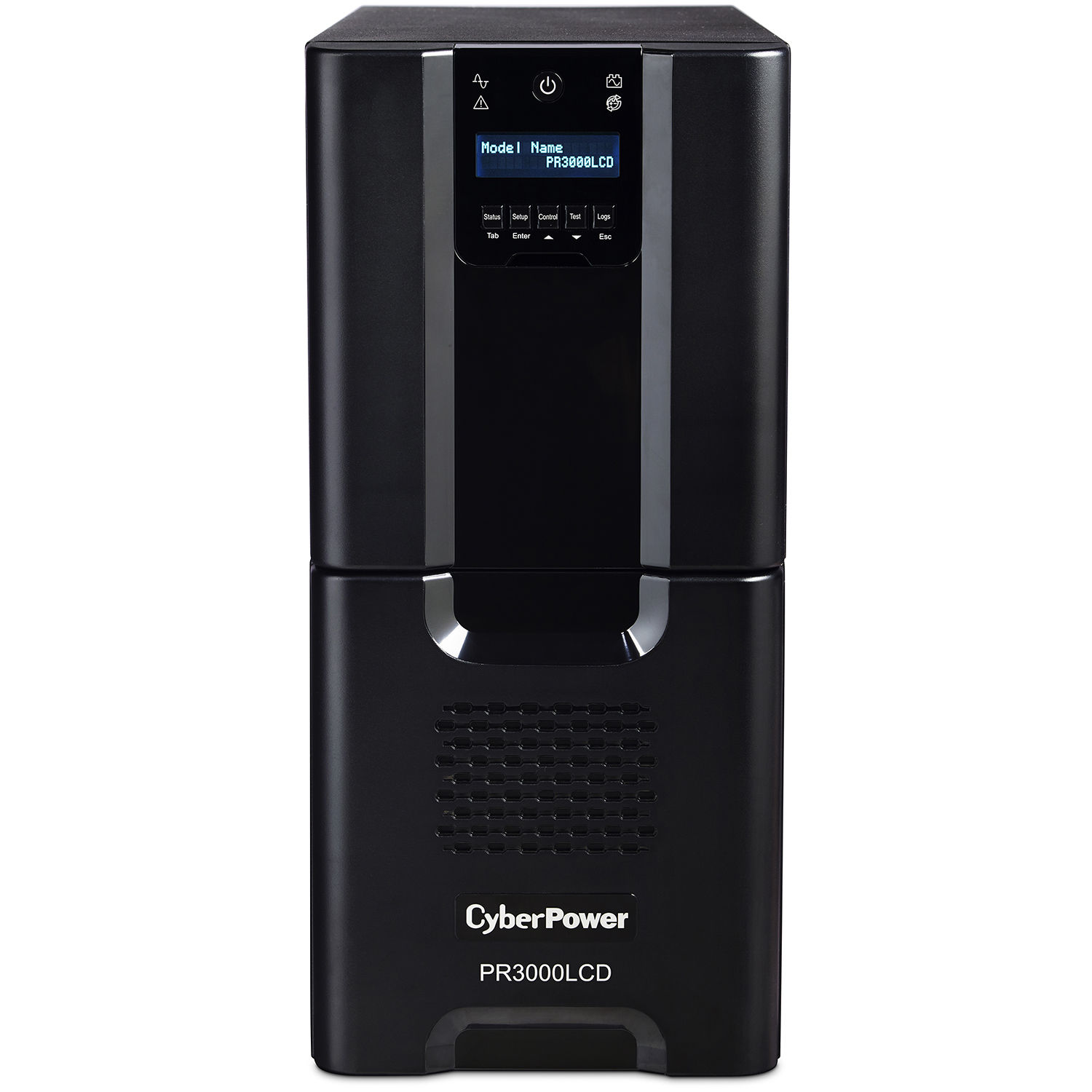 CyberPower PR3000LCD 3,000 VA pure sine wave tower UPS with LCD display and AVR — view 2