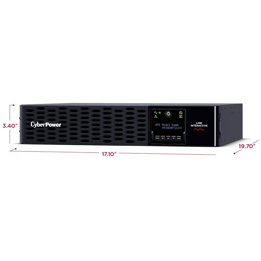 CyberPower 3000VA 3000W sine wave UPS 2U rack mount with 8 NEMA 5-20R and 1 L5-30R outlets — view 13
