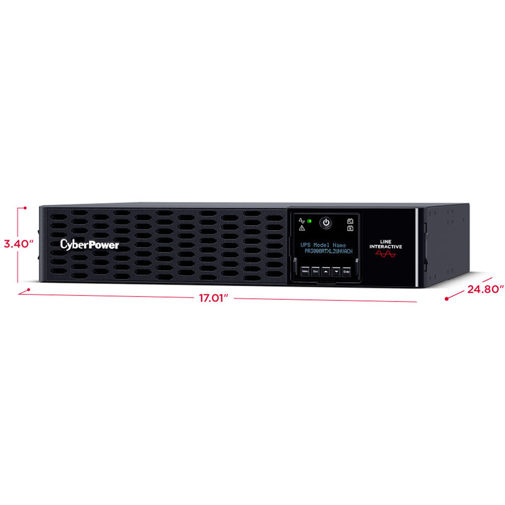 CyberPower PR3000RTXL2UHVACN 2U rack mount UPS with 4 x 6-20R and 2 x L6-20R outlets — view 13
