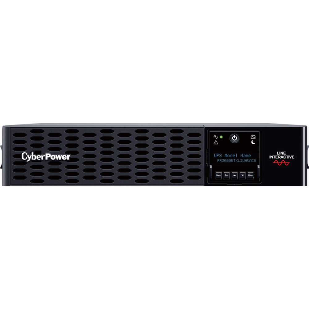 CyberPower PR3000RTXL2UHVACN 2U rack mount UPS with 4 x 6-20R and 2 x L6-20R outlets — view 2