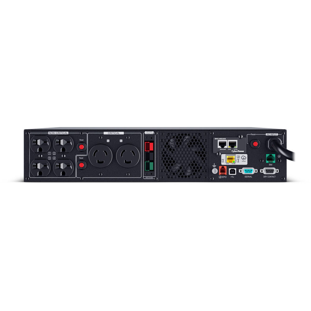 CyberPower PR3000RTXL2UHVACN 2U rack mount UPS with 4 x 6-20R and 2 x L6-20R outlets — view 4