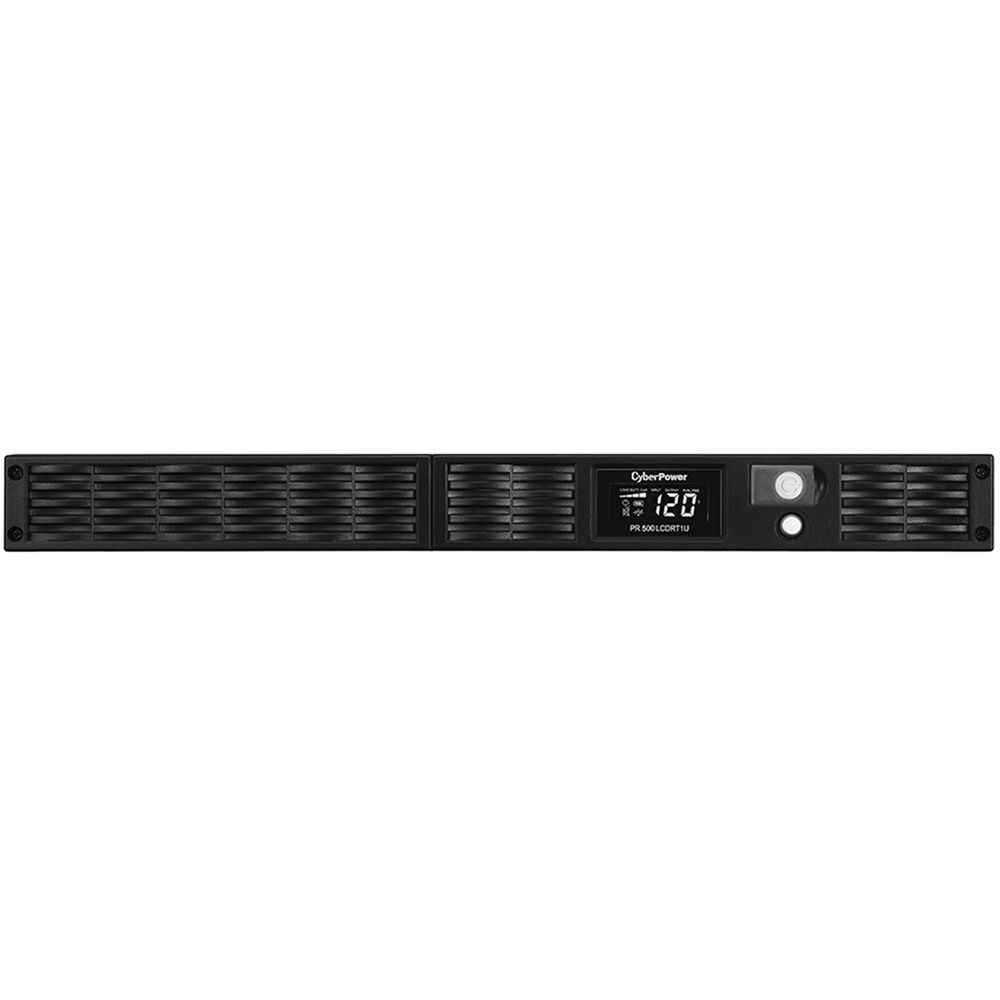 CyberPower PR500LCDRT1U 500VA sinewave 1U rack UPS for compact IT backup power — view 2
