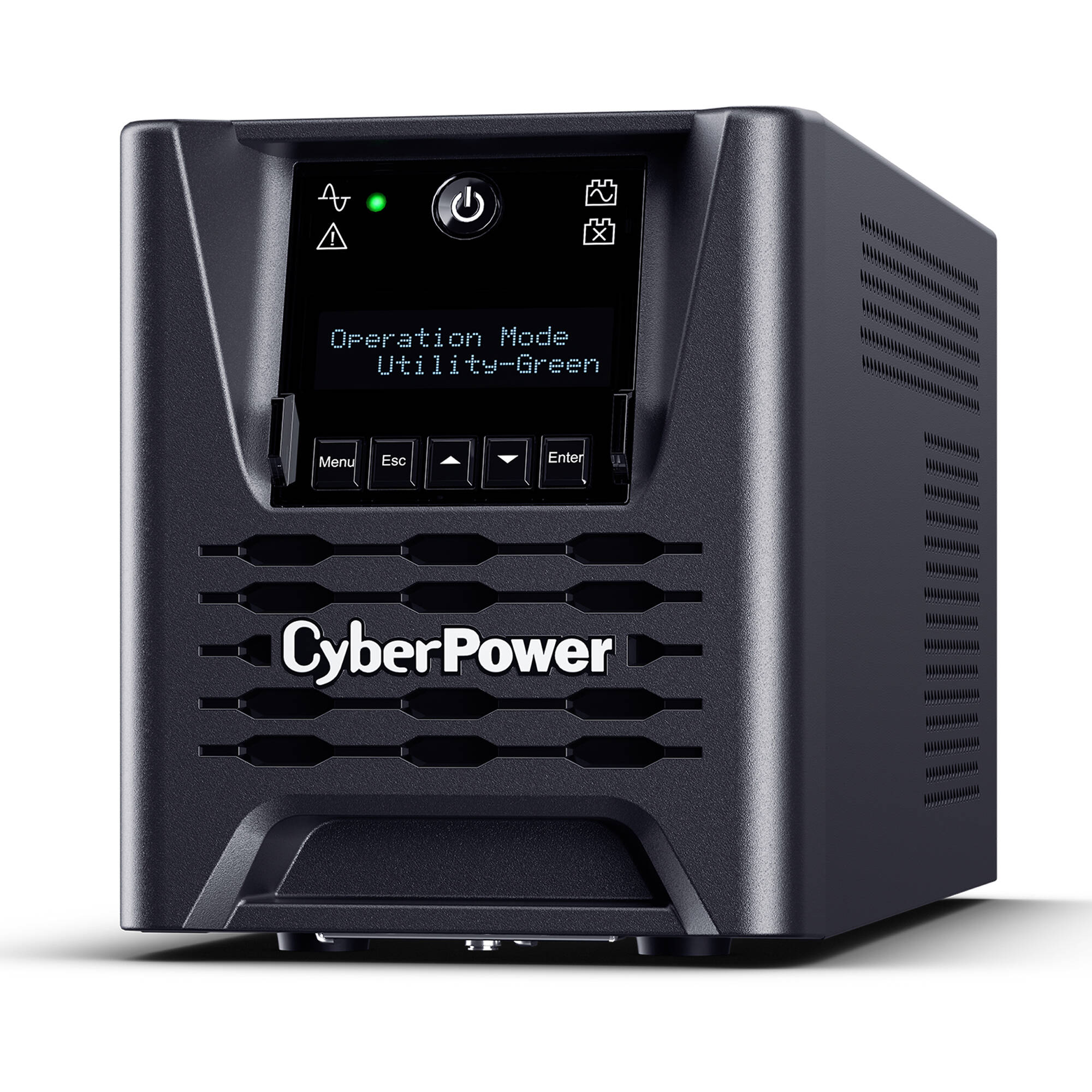CyberPower PR750LCD3C 750VA 750W tower UPS with LCD display and 6 outlets — view 3