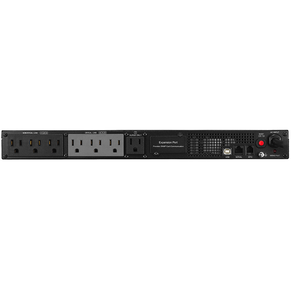 CyberPower PR750LCDRT1U 750 VA sinewave rack mount UPS with LCD and 7 outlets — view 6