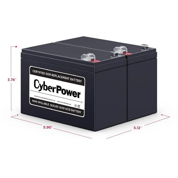 CyberPower RB1290X2 replacement battery pack with 2 x 12V 9Ah batteries — view 4