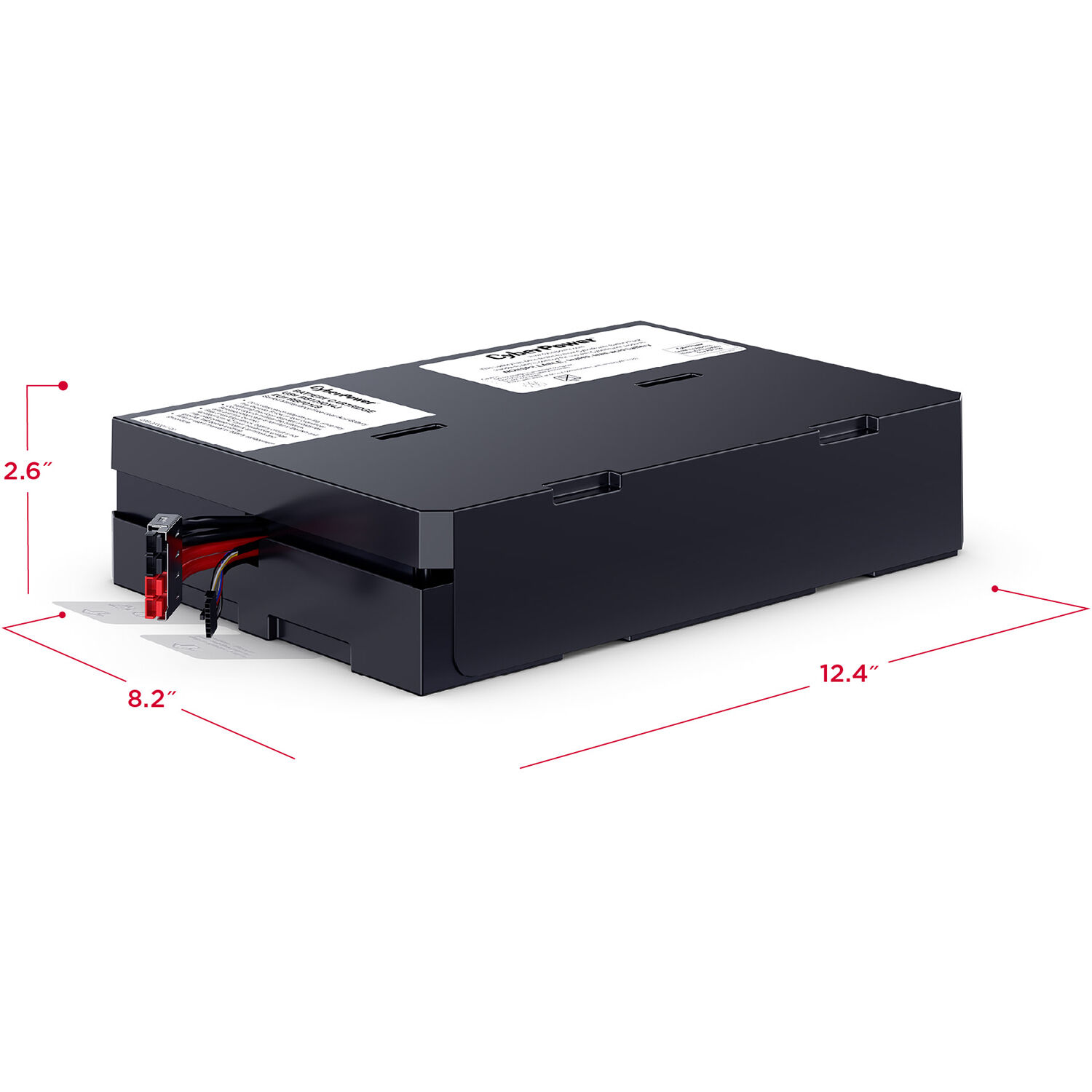 CyberPower RB1290X4J replacement battery cartridge with four 12 V 9 Ah batteries — view 2