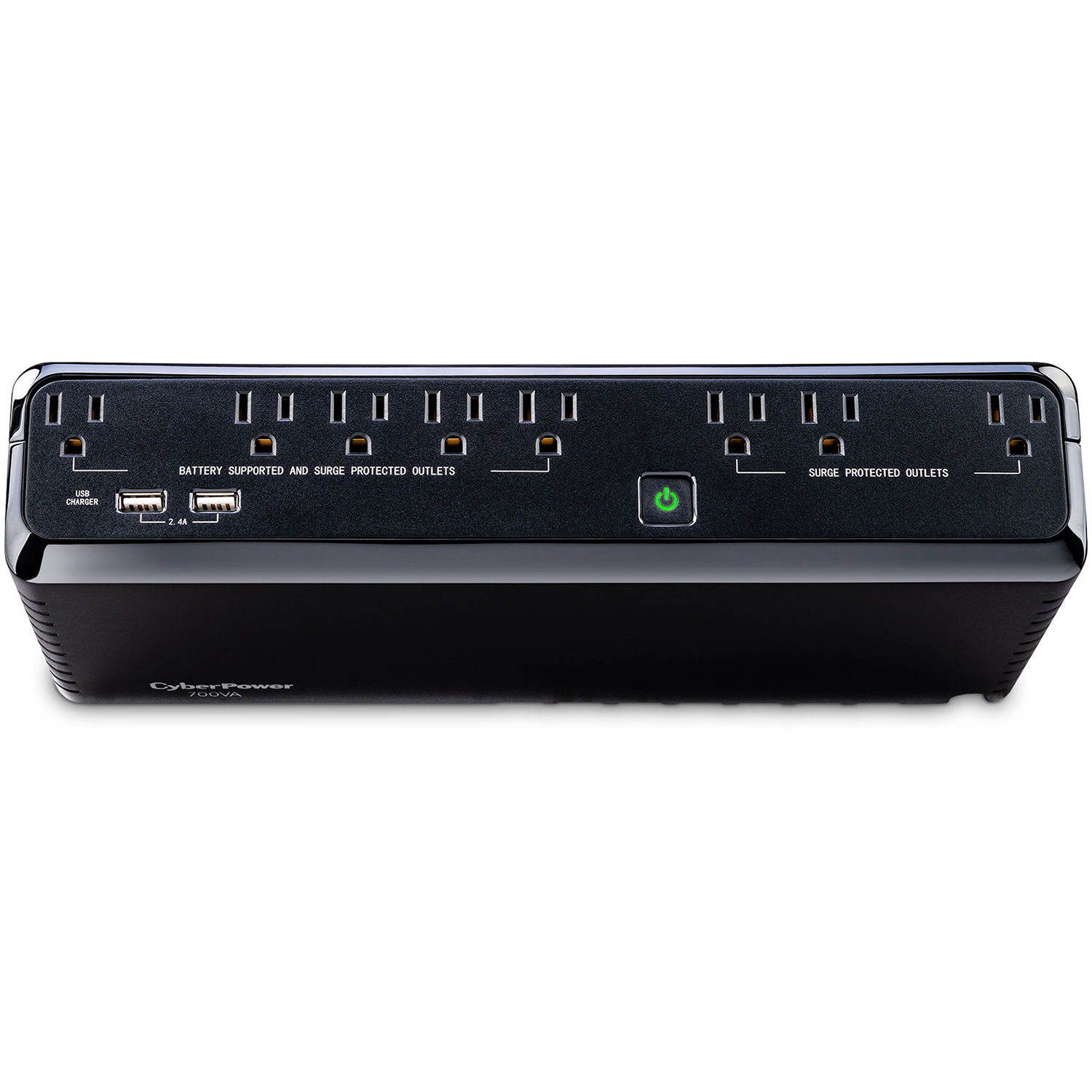 CyberPower SL700U 700 VA slim-line standby UPS with 8 outlets and USB charging — view 3