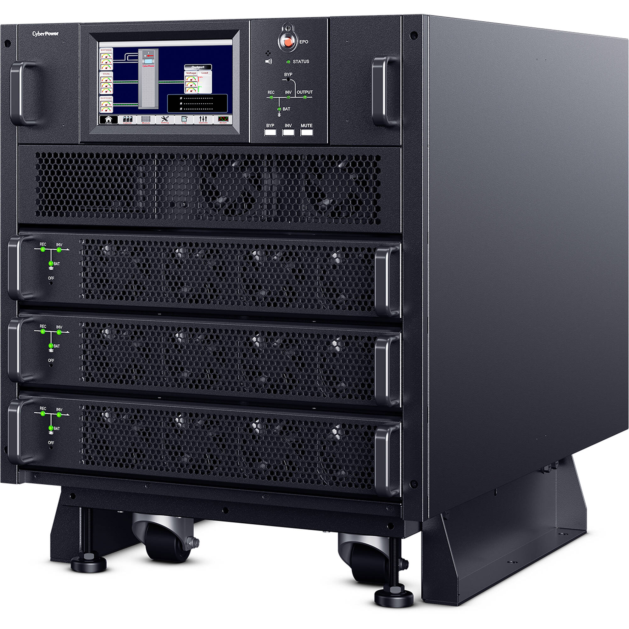 CyberPower SM020KAMFA 20 kVA modular 3-phase online UPS cabinet with RMCARD205 support — view 3