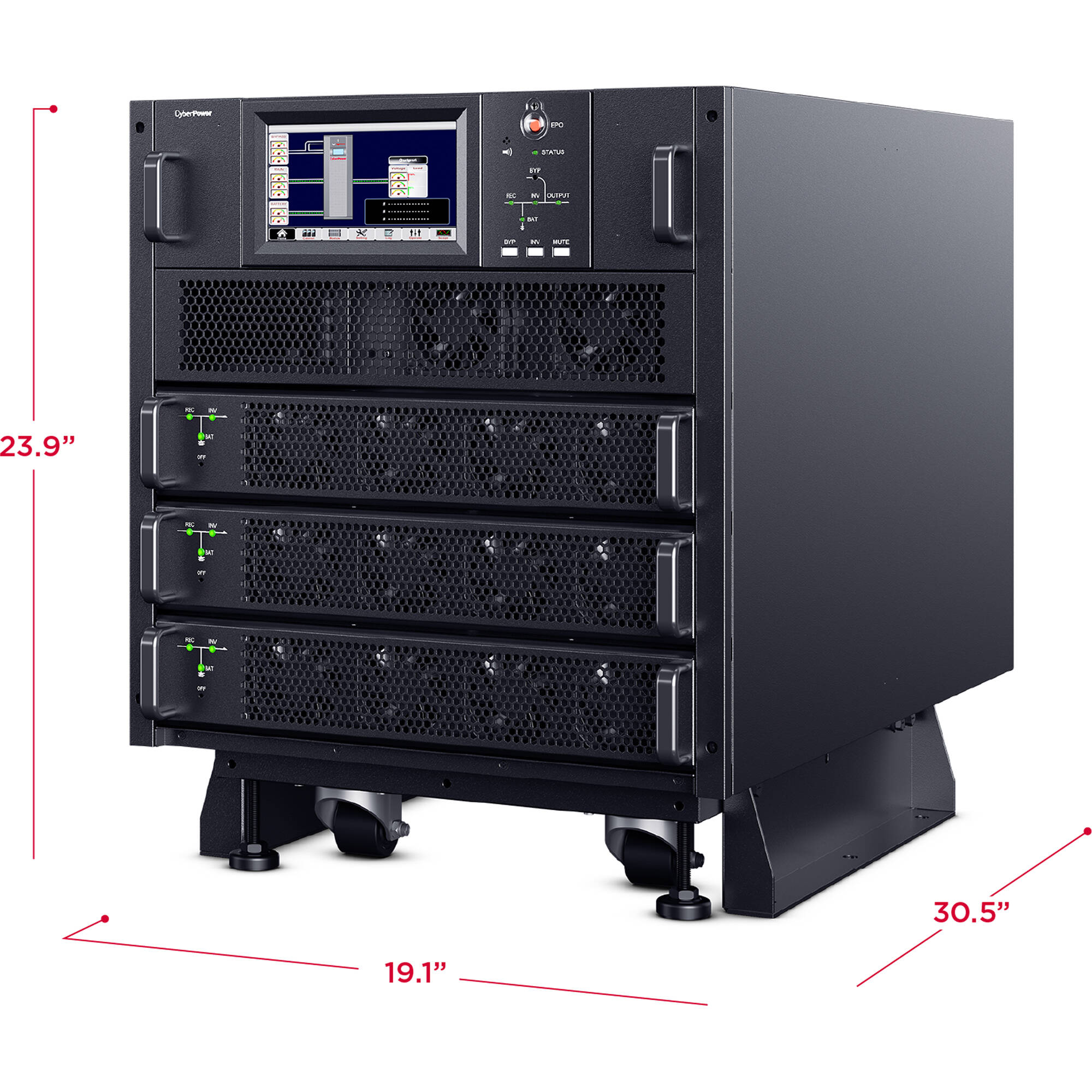 CyberPower SM020KAMFA 20 kVA modular 3-phase online UPS cabinet with RMCARD205 support — view 9