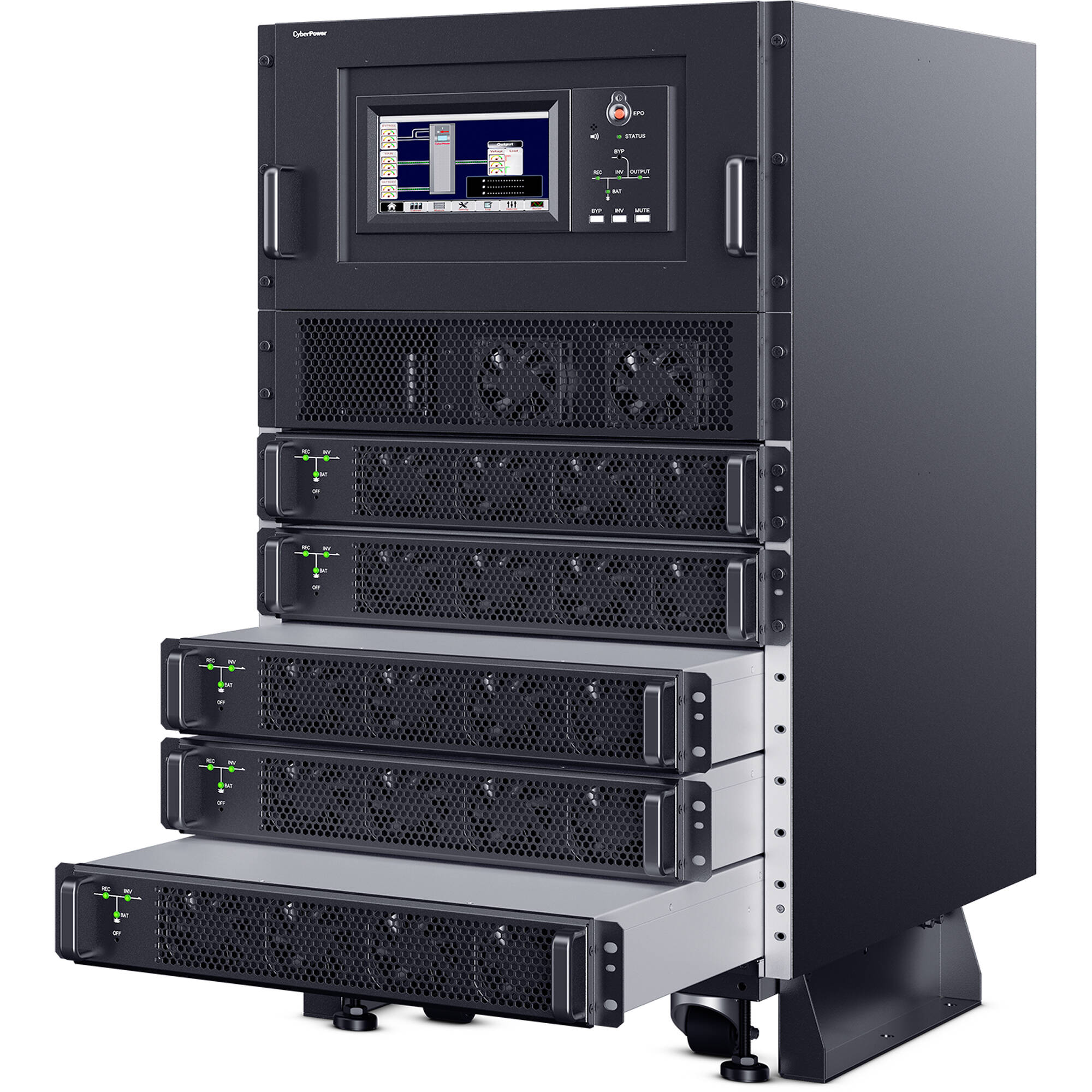 CyberPower SM040KAMFA 40 kVA modular 3-phase online UPS for data centers — view 4