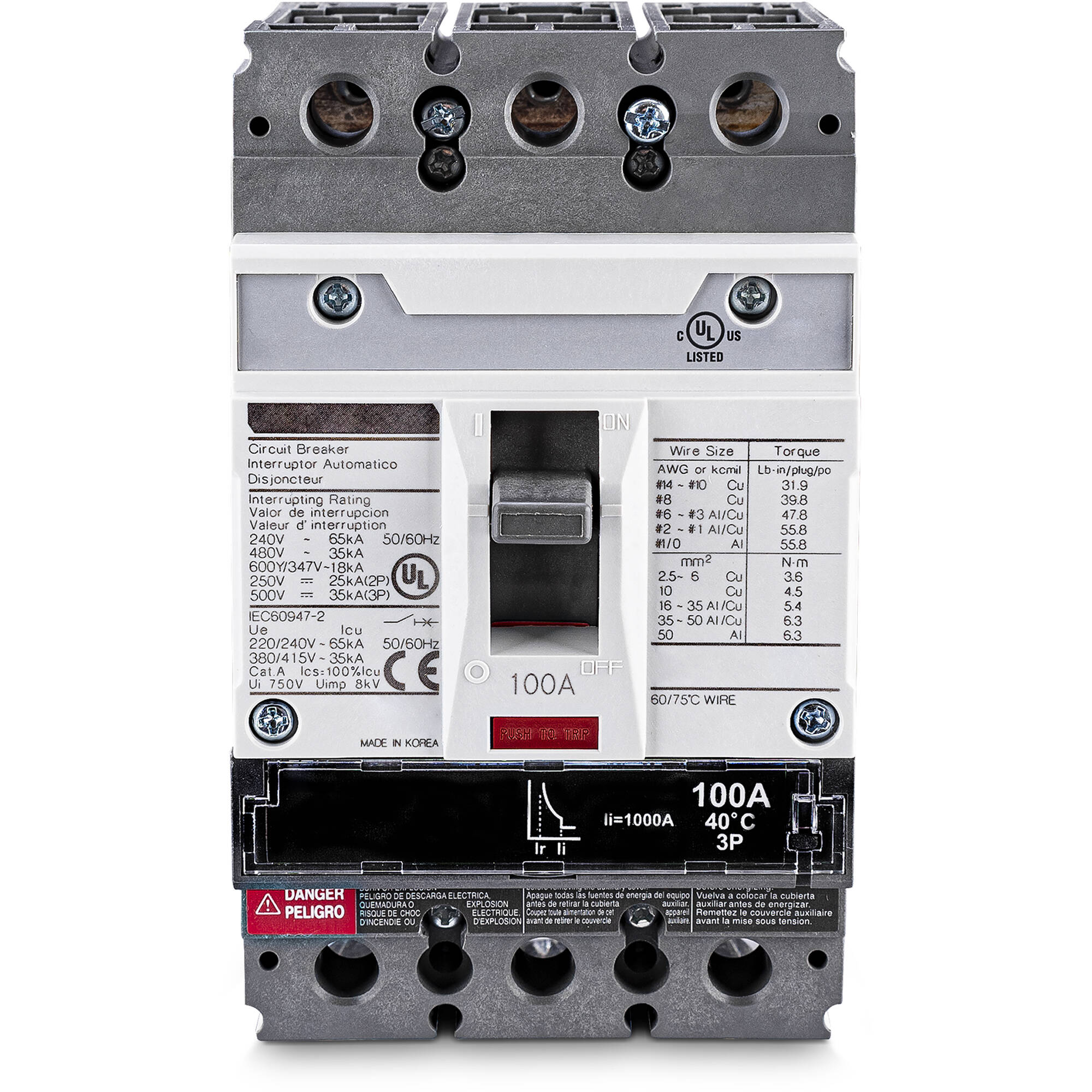 CyberPower SMUCB100UAC 100 A modular circuit breaker for 3-phase UPS applications — view 2