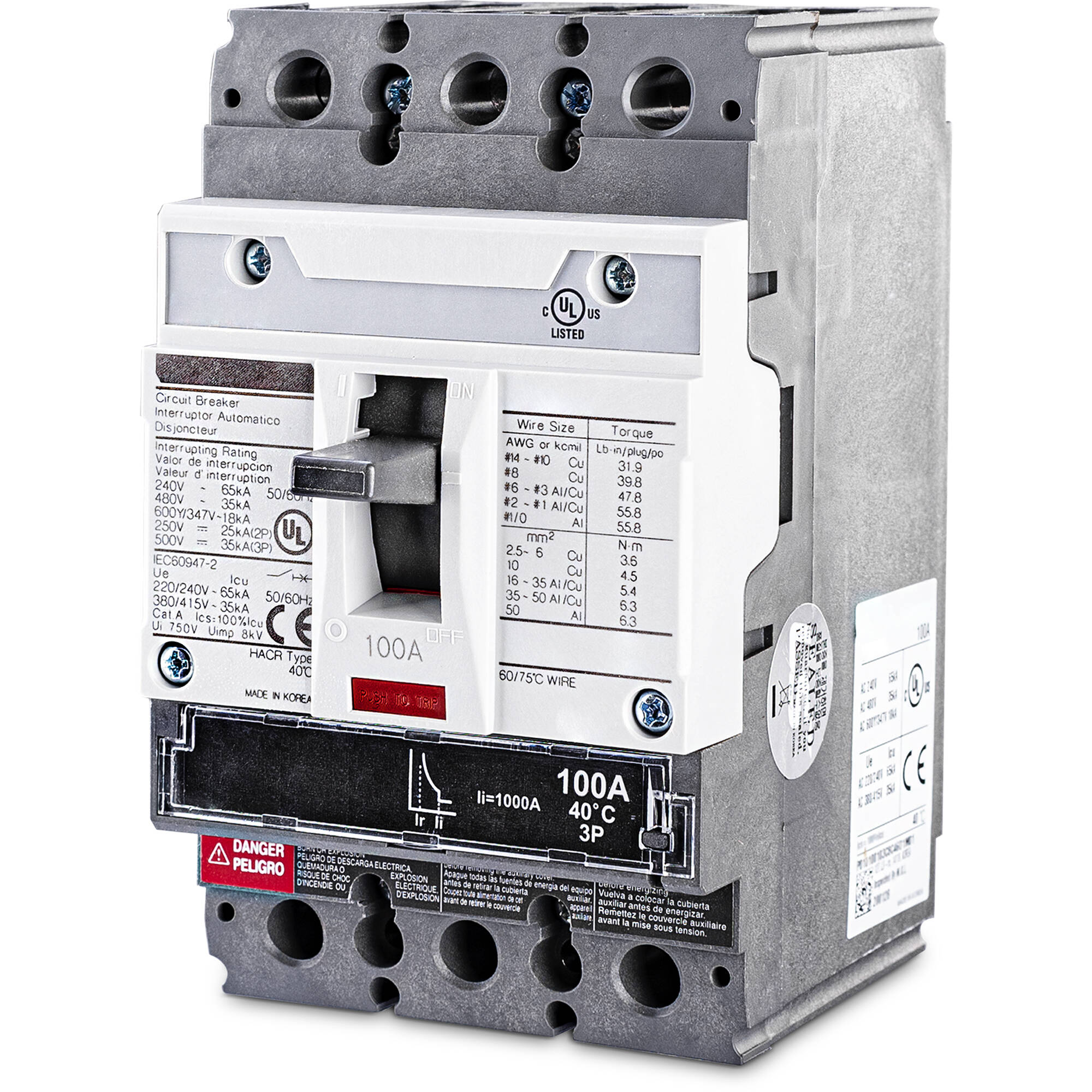 CyberPower SMUCB100UAC 100 A modular circuit breaker for 3-phase UPS applications — view 3
