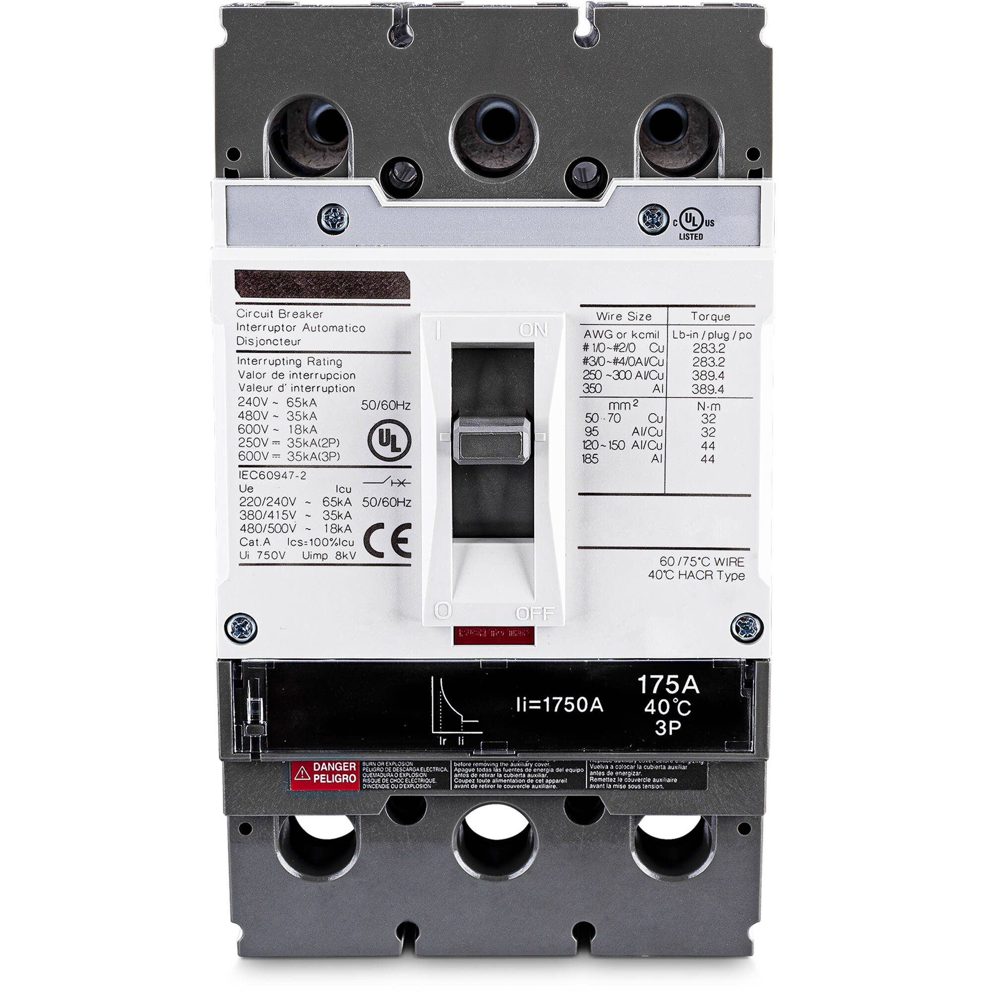 CyberPower SMUCB175UAC modular 175 A circuit breaker for 3-phase UPS systems — view 2