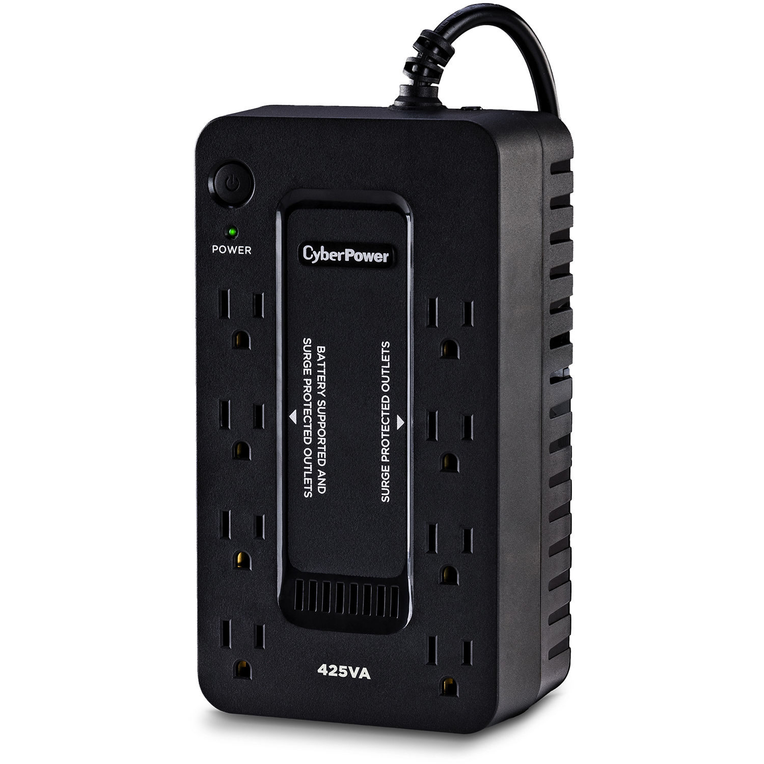 CyberPower ST425 compact standby UPS with 8 outlets for desktop and small office backup power — view 3