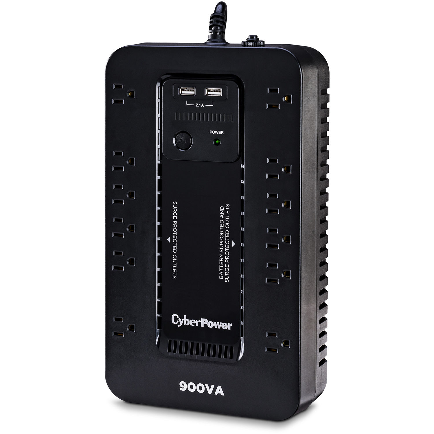 CyberPower ST900U compact standby UPS with 12 outlets for desktop power backup — view 3