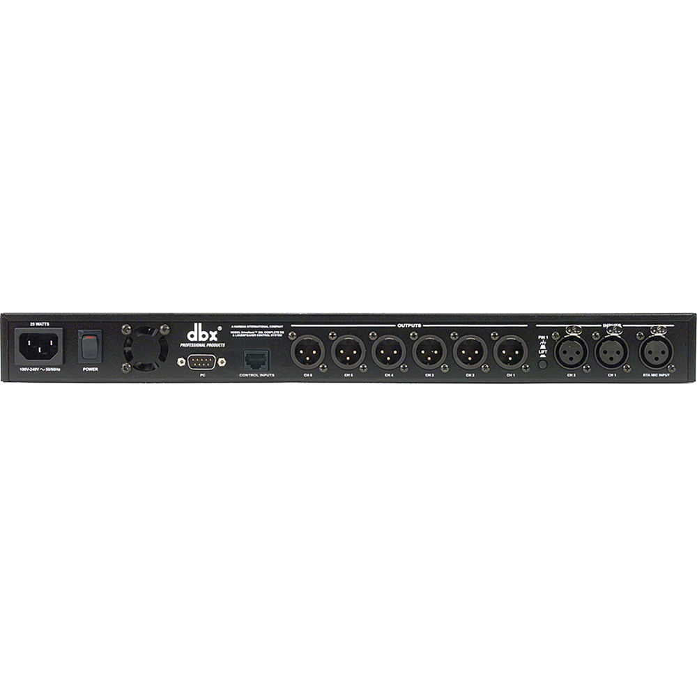 dbx DBX260V rack-mountable loudspeaker management system for professional audio — view 2