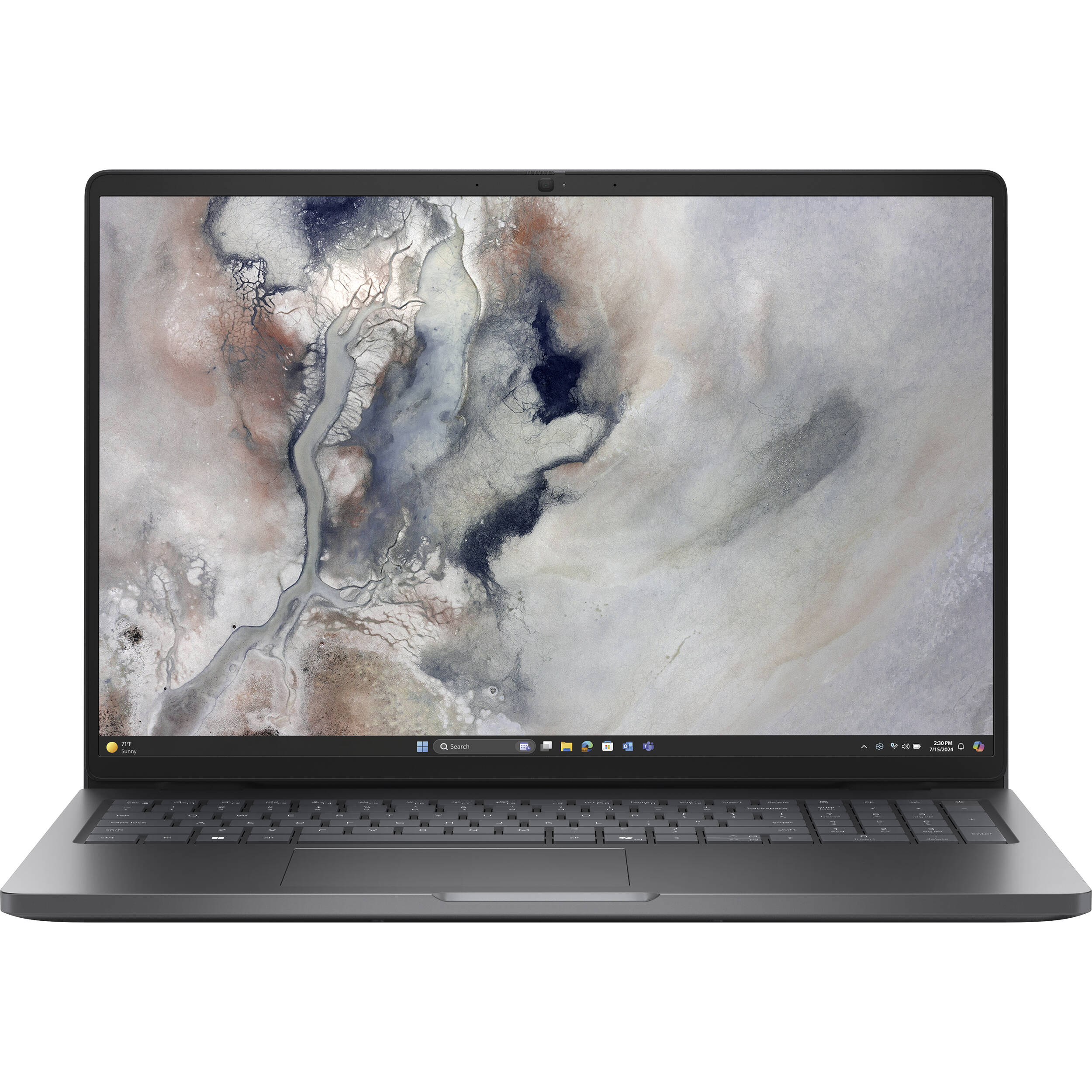 Dell Pro 16 PC16250 business laptop with 16-inch FHD+ display, Core i5-120U, and IR camera — view 7