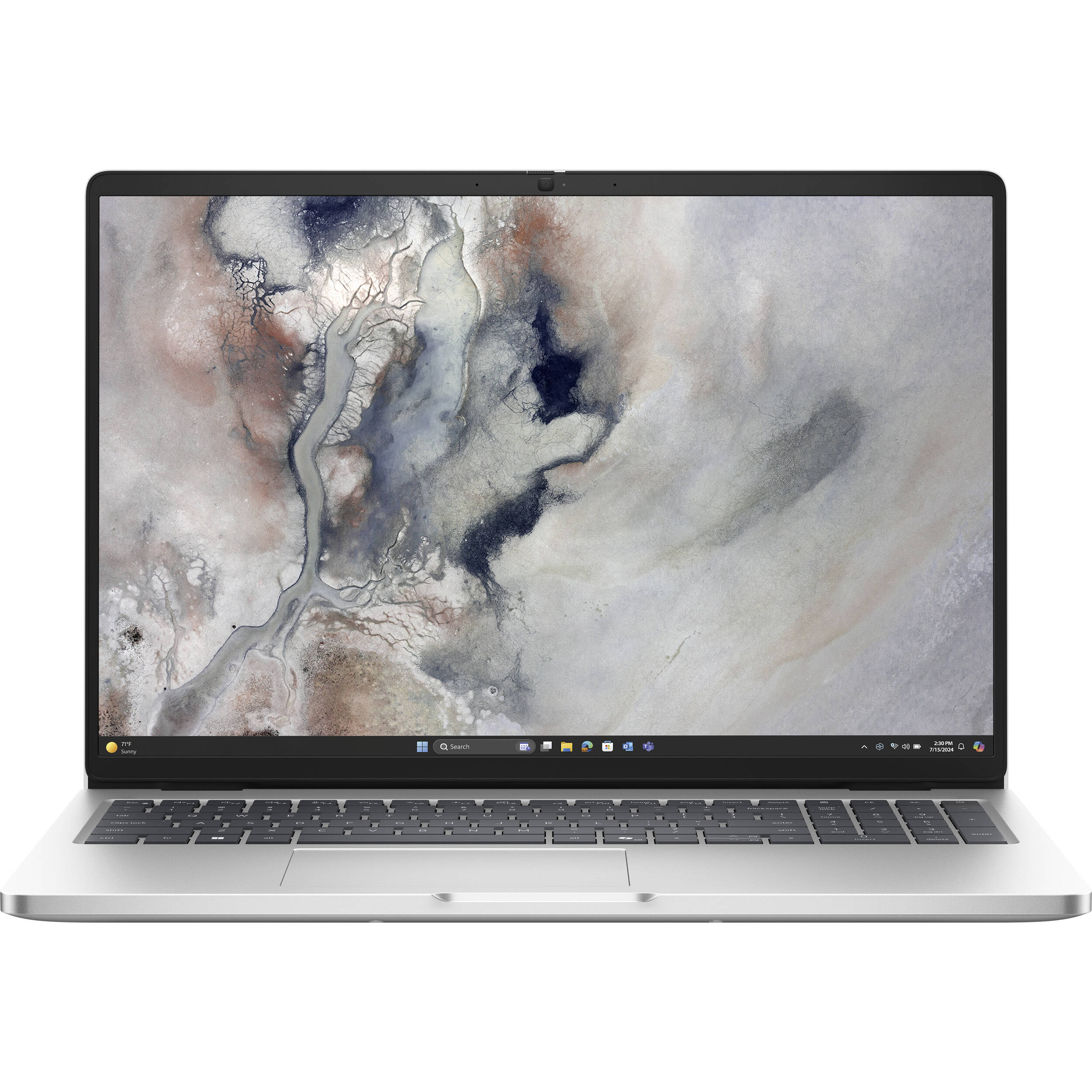 Dell Pro 16 PC16250 business laptop with 16-inch FHD+ display, Intel Core Ultra 7, and IR camera — view 7