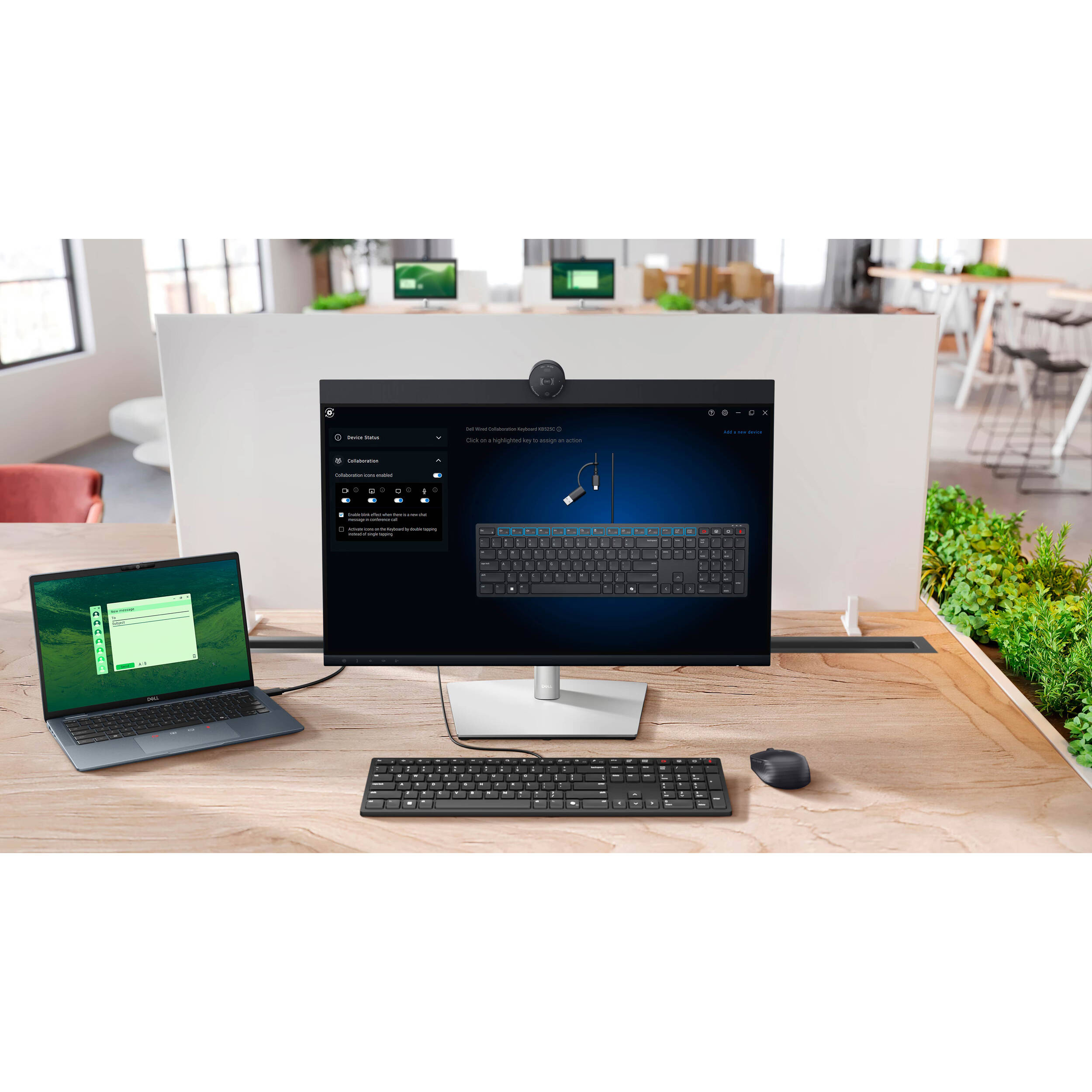 Dell KB525C wired collaboration keyboard for office and shared workspace use — view 9