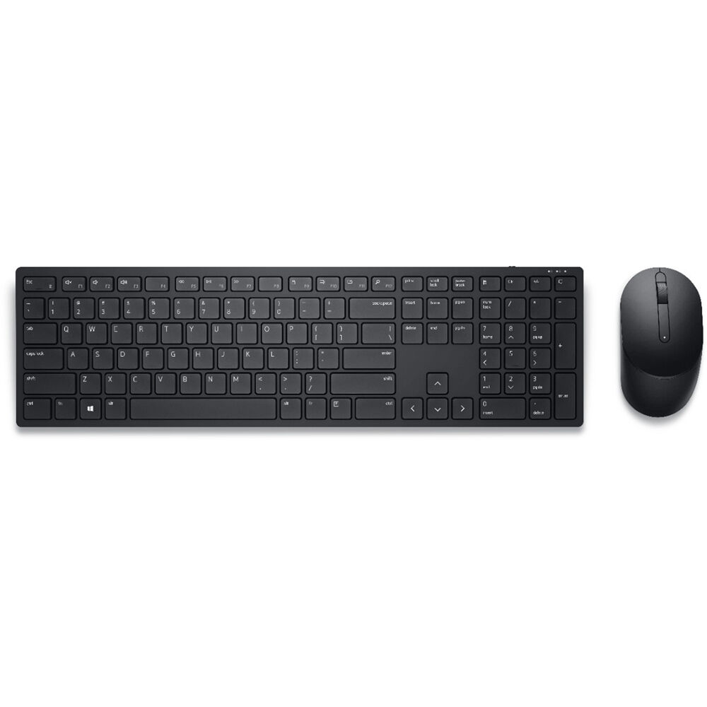 Dell Pro wireless keyboard and mouse combo with full-size keyboard, numeric keypad, and programmable controls — view 2