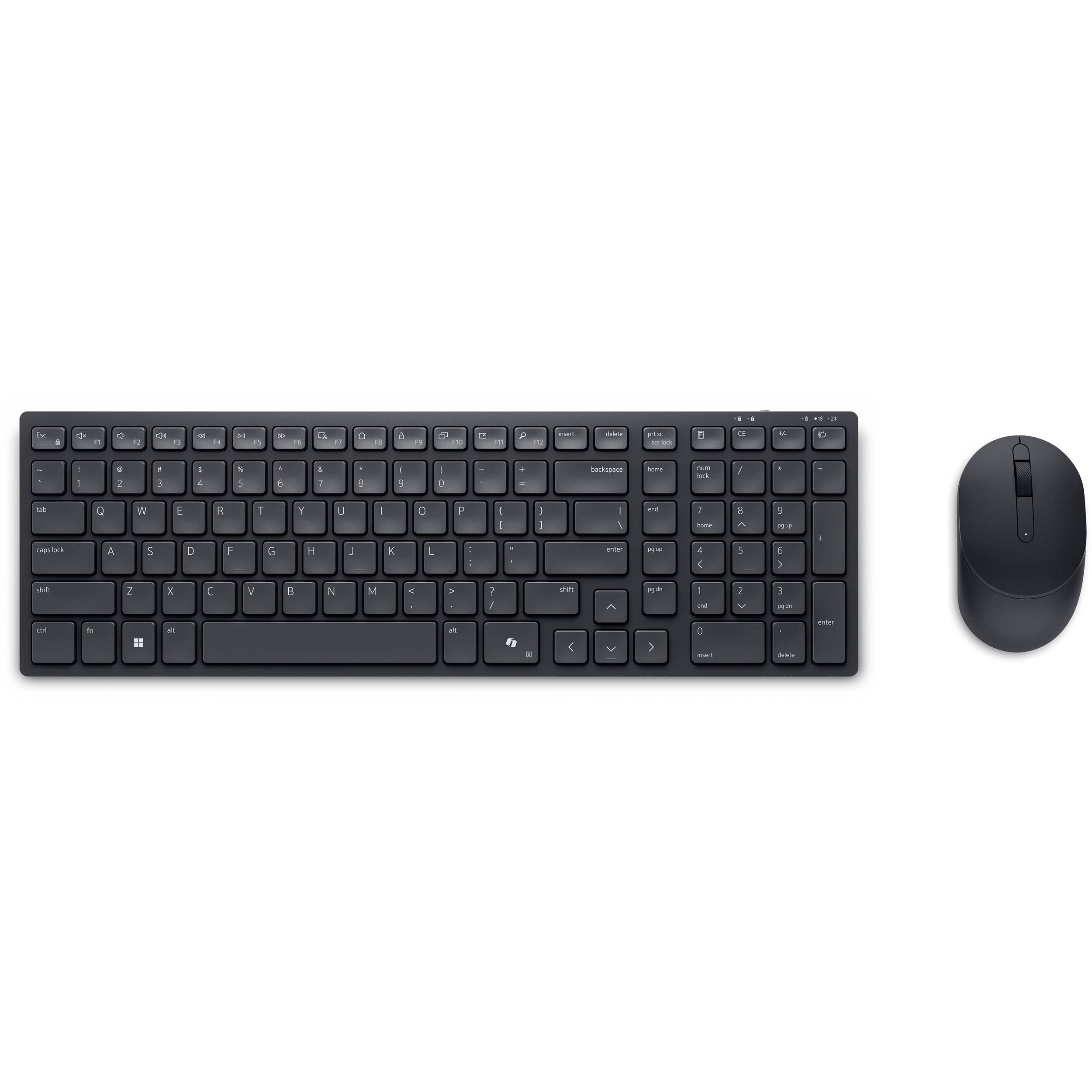 Dell Pro Compact Silent Keyboard and Mouse KM555 black wireless combo for PC and Mac — view 2