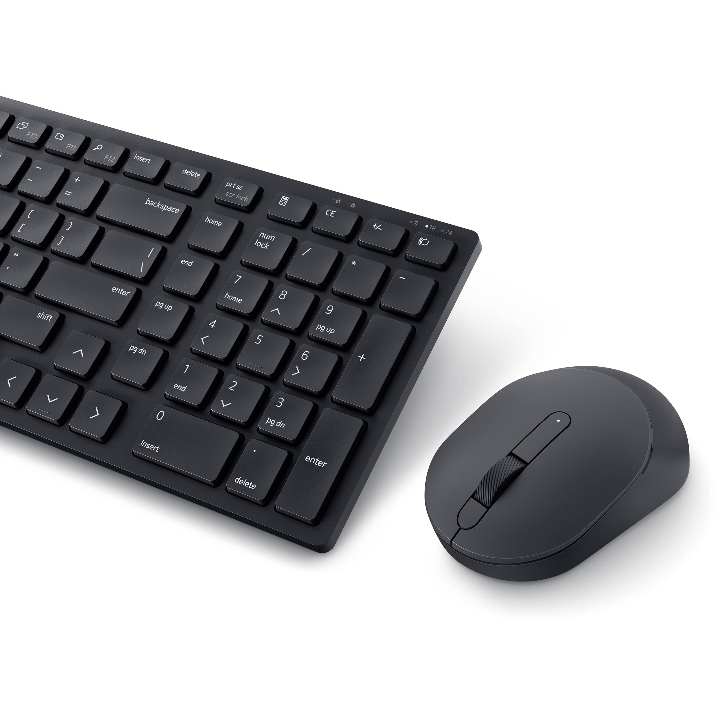 Dell Pro Compact Silent Keyboard and Mouse KM555 black wireless combo for PC and Mac — view 3