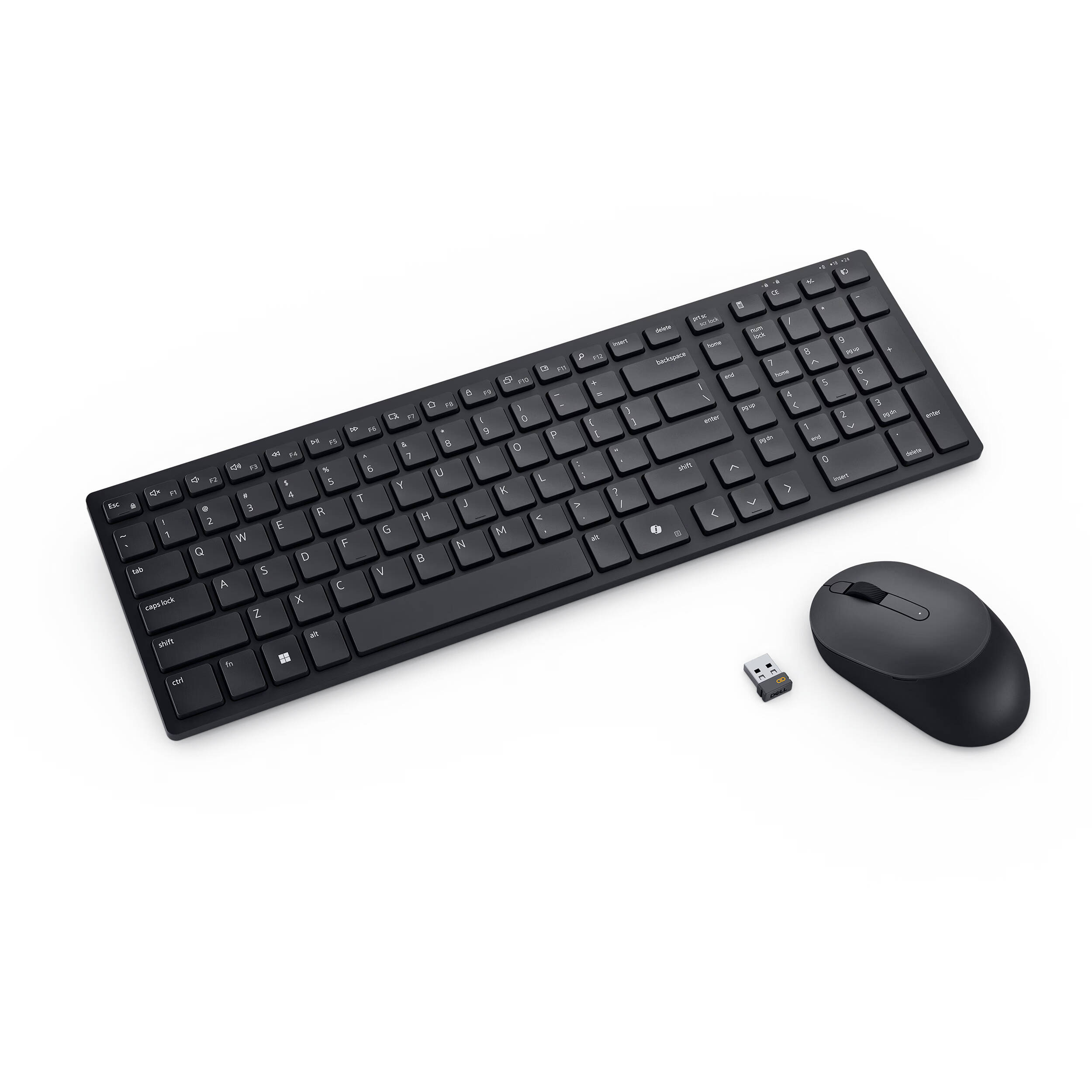 Dell Pro Compact Silent Keyboard and Mouse KM555 black wireless combo for PC and Mac — view 5