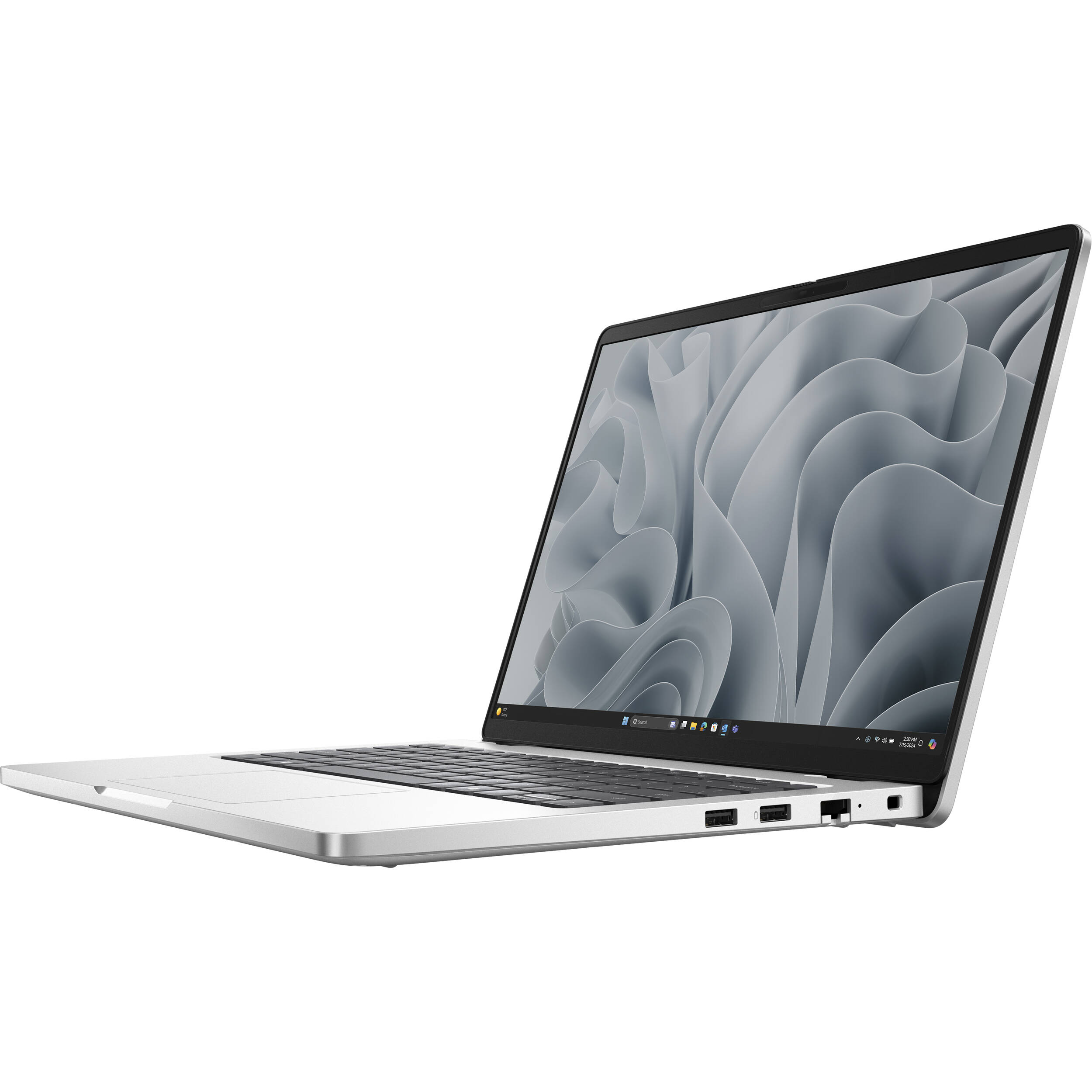 Dell Pro 14 business laptop with FHD+ display, AMD Ryzen AI 350, infrared camera, and backlit keyboard — view 8