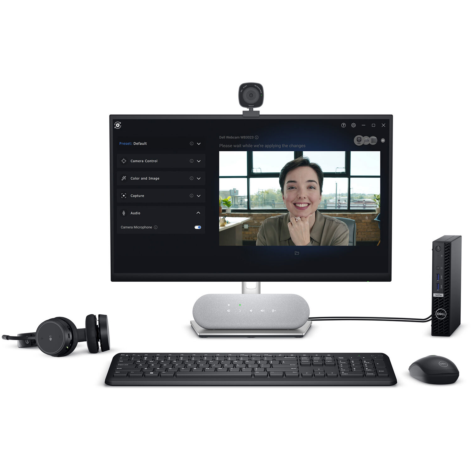 Dell WB3023 Webcam 2K QHD with USB connectivity for business video conferencing — view 10