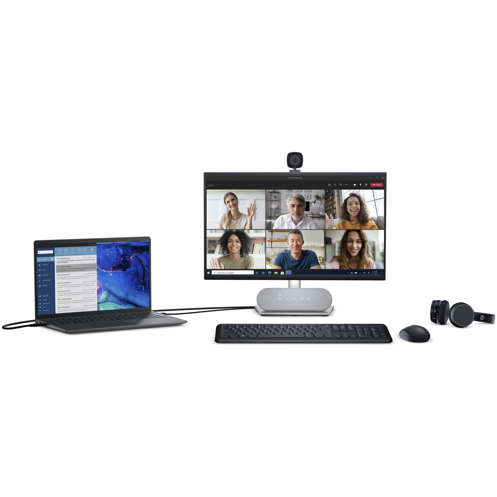 Dell WB3023 Webcam 2K QHD with USB connectivity for business video conferencing — view 9
