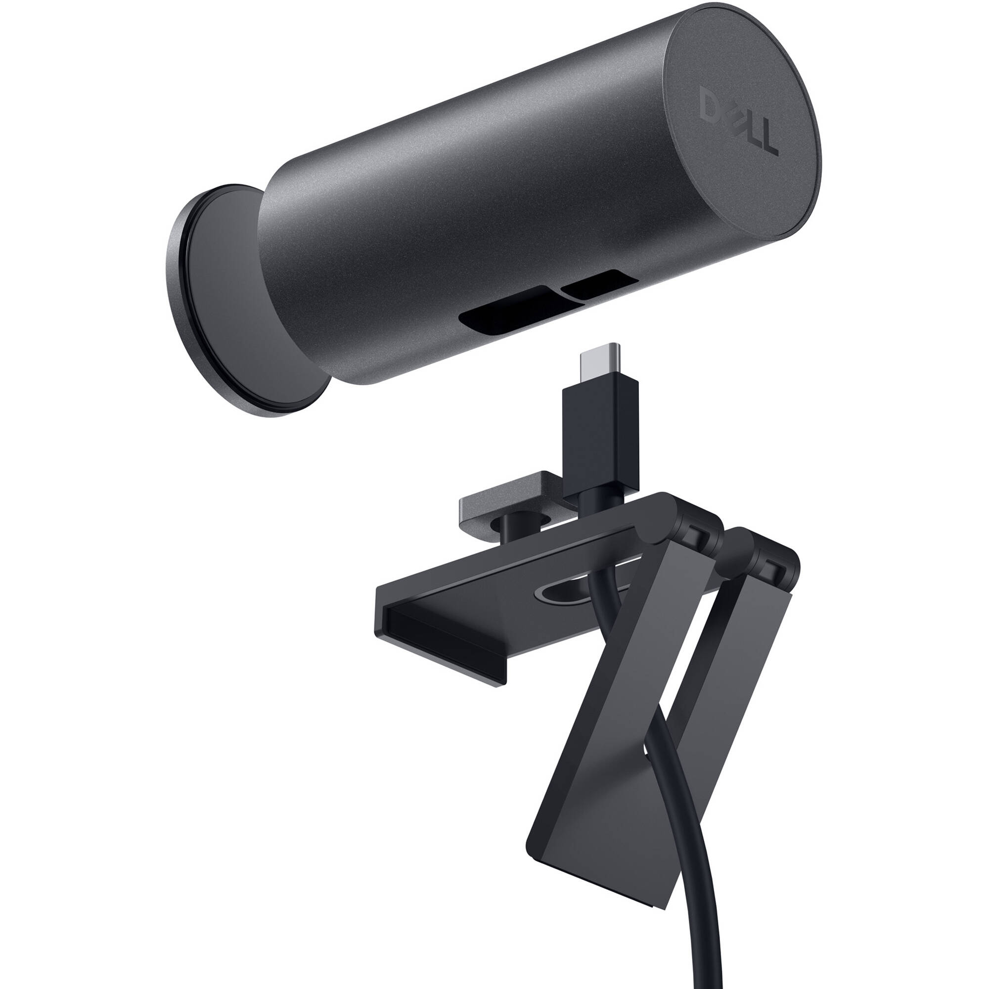 Dell UltraSharp Webcam WB7022-DDAO with 4K video, privacy shutter, and USB-C connection — view 3