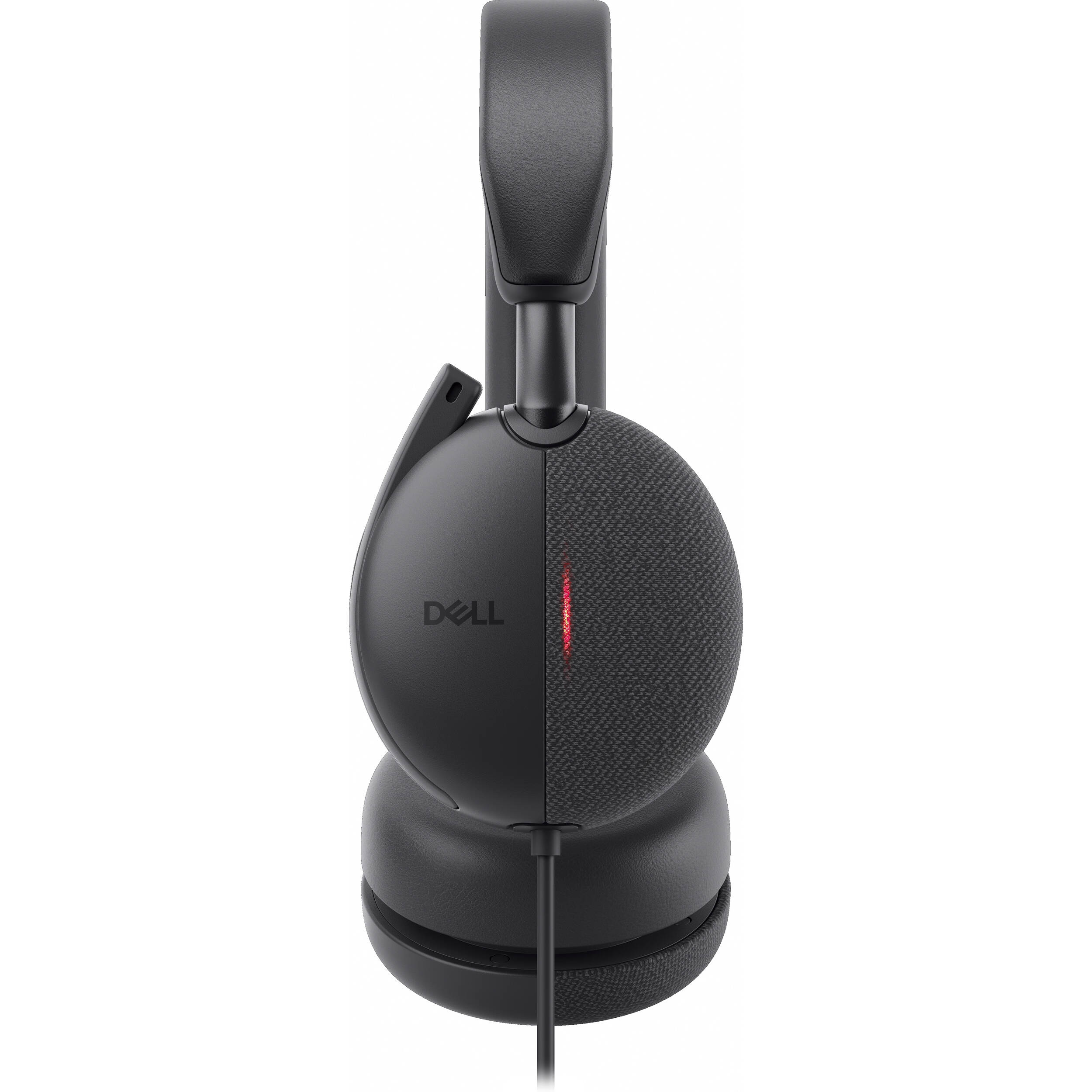 Dell WH5024 wired ANC headset with USB-C connection and boom microphone — view 2