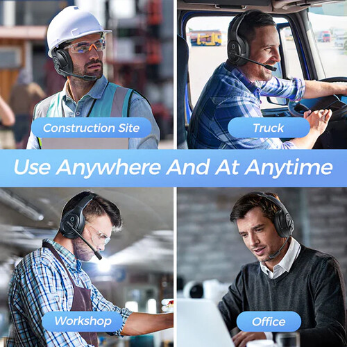 EKSA H1 Pro AI-powered wireless headset with boom microphone and noise cancellation — view 4