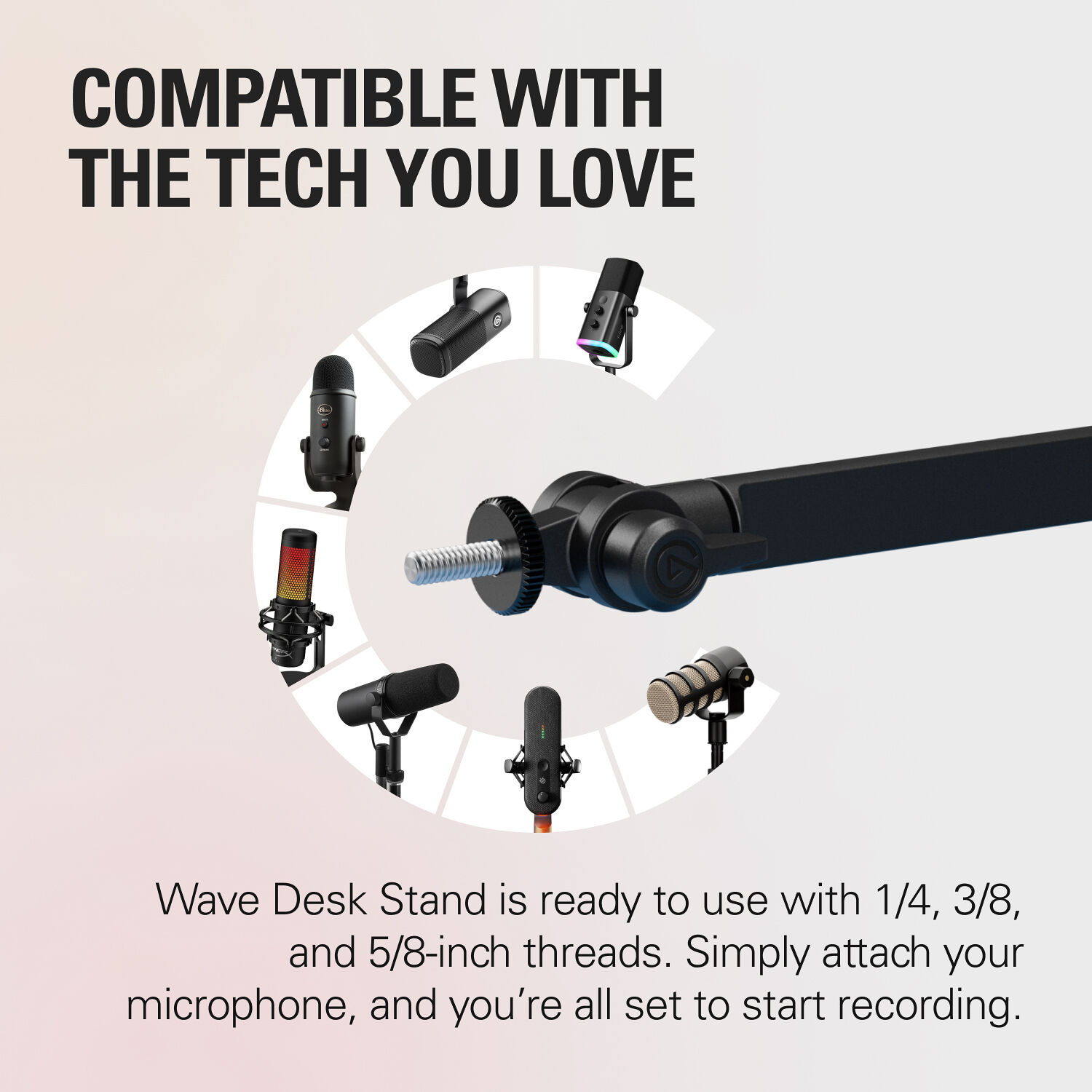 Elgato Wave Desk Stand for stable desktop microphone placement — view 6