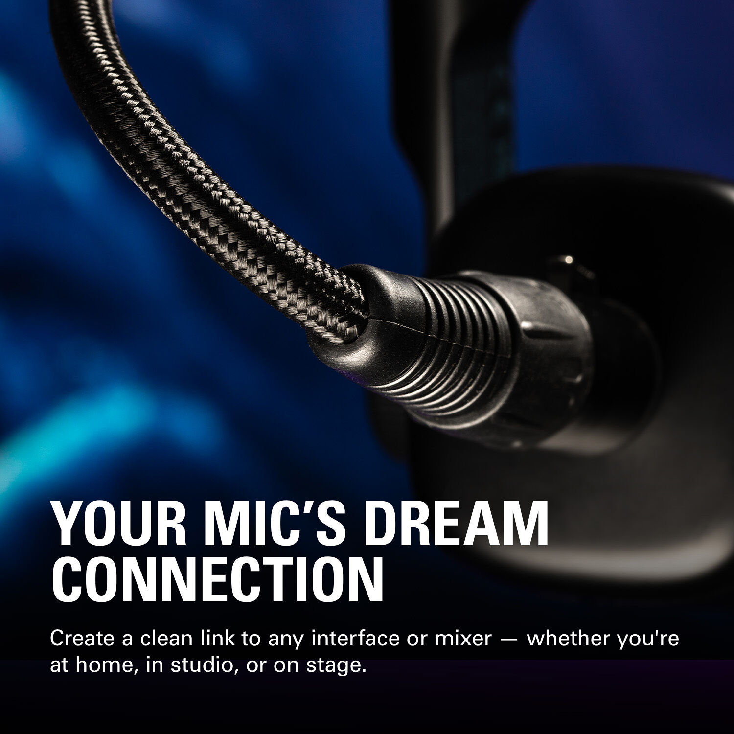 Black Elgato XLR microphone cable, 300 cm long, for balanced audio connections — view 4