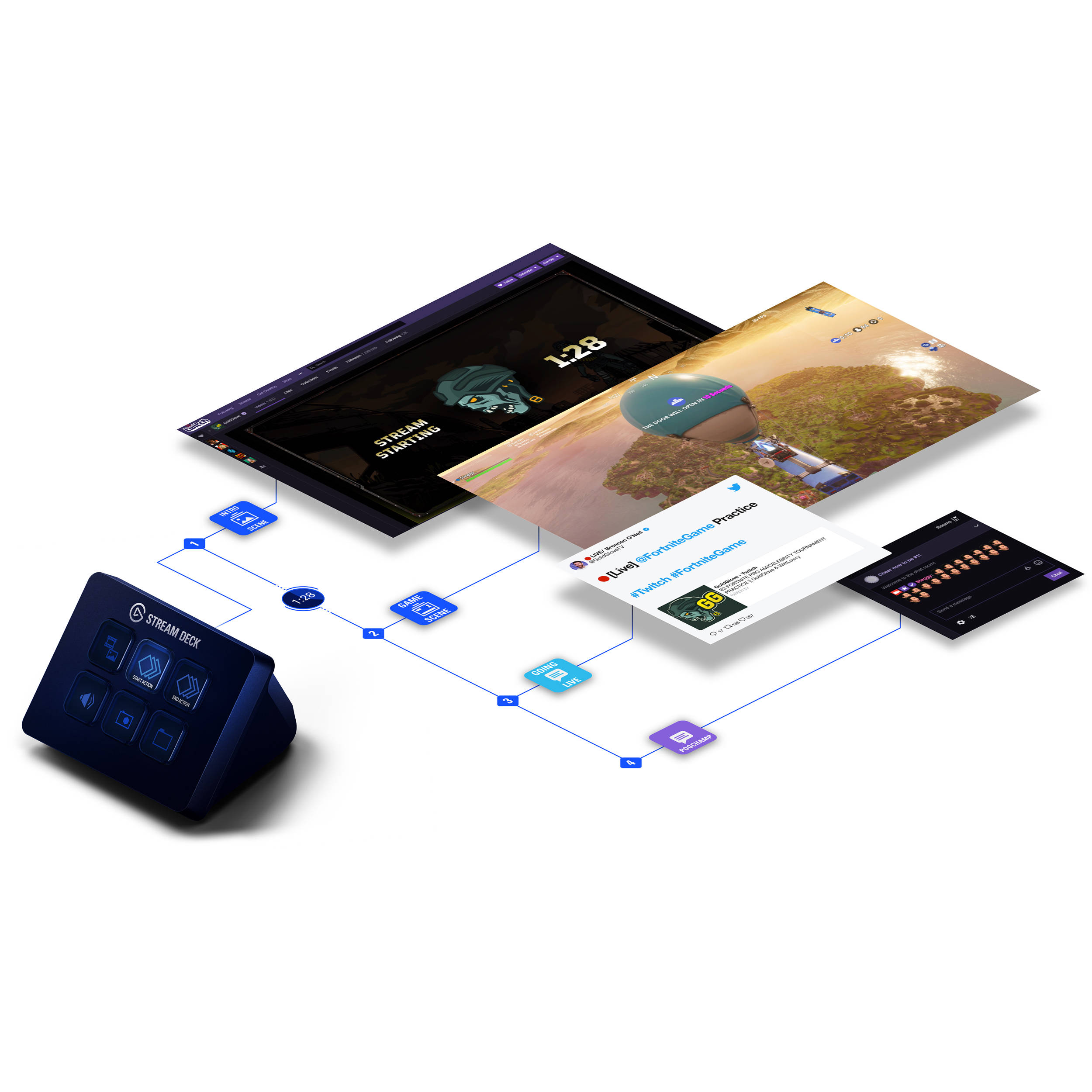 STREAM DECK MINI, 6 FULLY CUSTOMIZABLE LCD KEYS AT YOUR FINGERTIPS. ALL POISED T — view 7